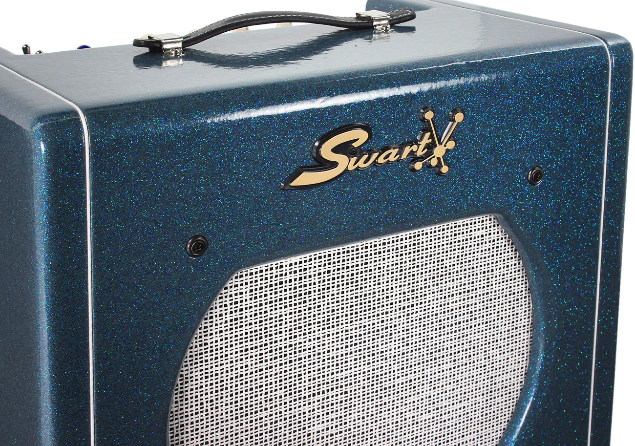 Swart STR-Tremolo 1x12 Combo Amp, Ocean Sparkle - Image 4