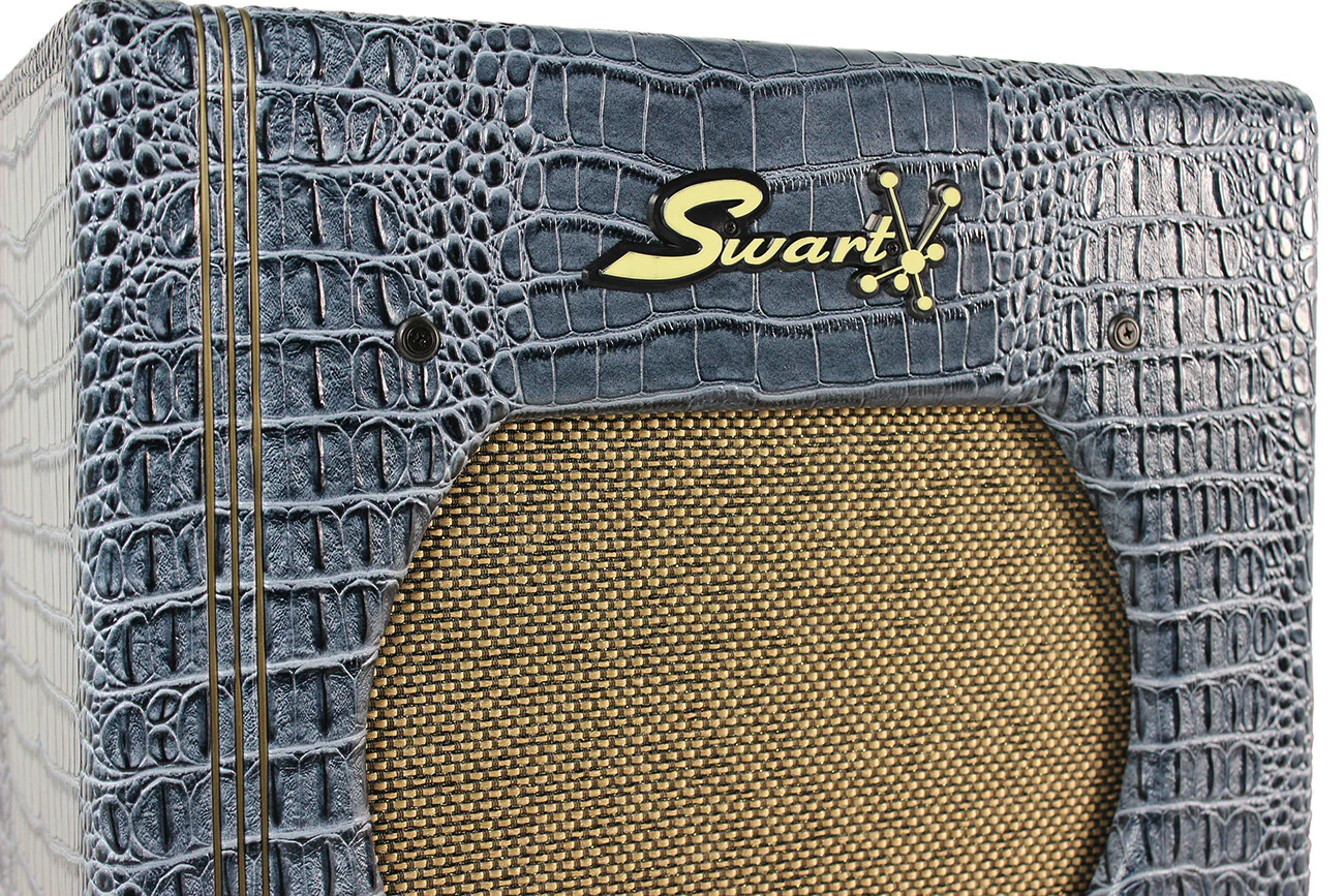 Swart STR-Tweed Amp, Charcoal Blue Croc - Image 3