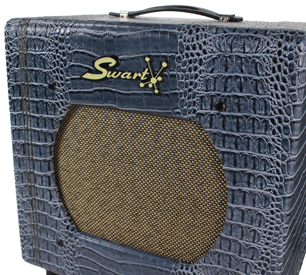 Swart STR-Tweed Amp, Charcoal Blue Croc - Image 4