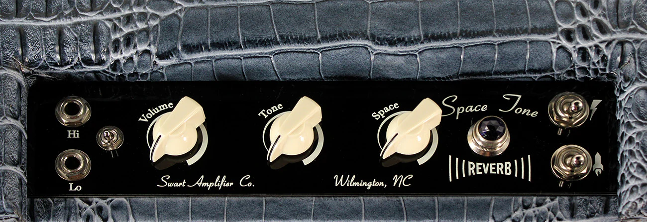 Swart STR-Tweed Amp, Charcoal Blue Croc - Image 6