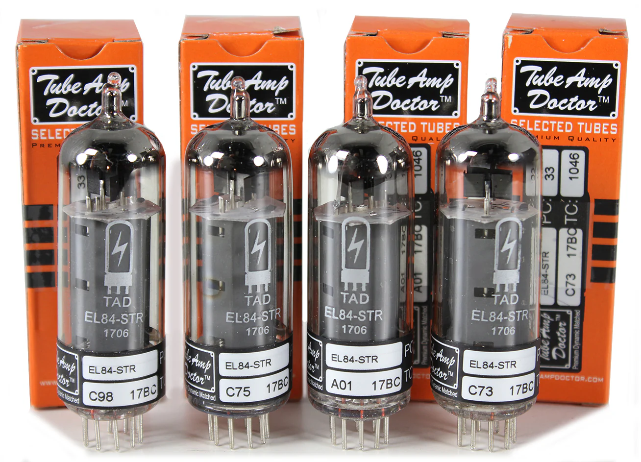 TAD Tube Amp Doctor EL84-STR, Matched Quartet, Premium Selected