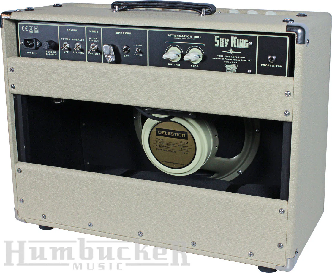 Tone King Sky King 1x12 Combo Amp - Cream - Image 2