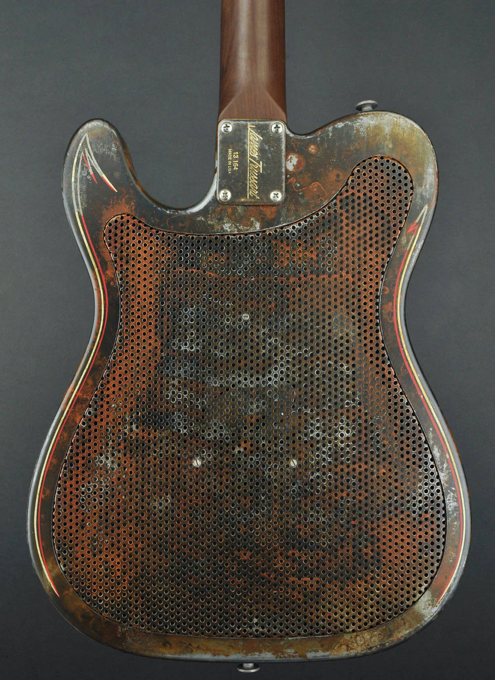 Trussart Deluxe SteelCaster Guitar, Rust O Matic Pinstripe, B16 - Image 3