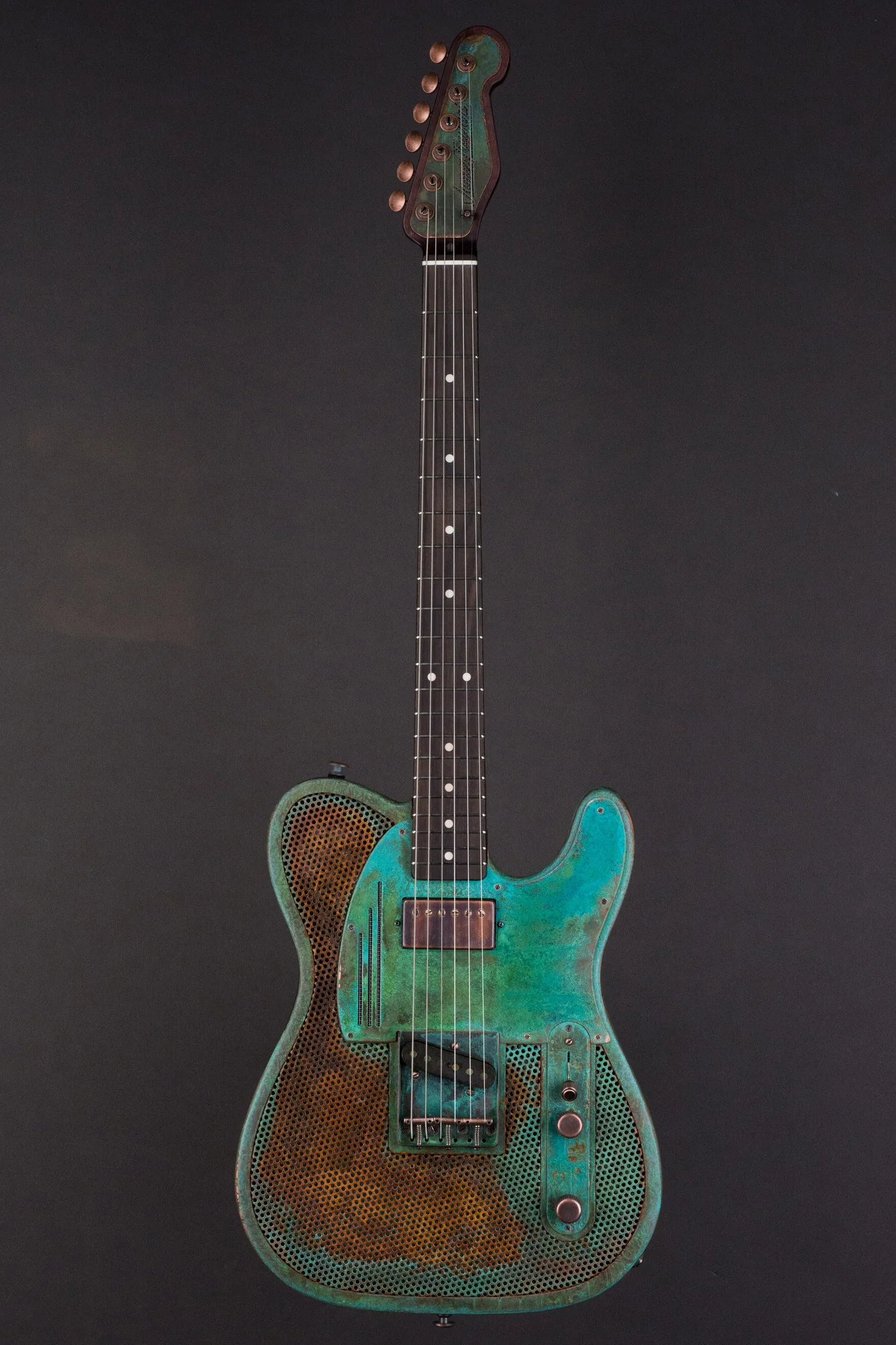 Trussart Deluxe SteelCaster - Titanic Green Holey Gator - Image 10