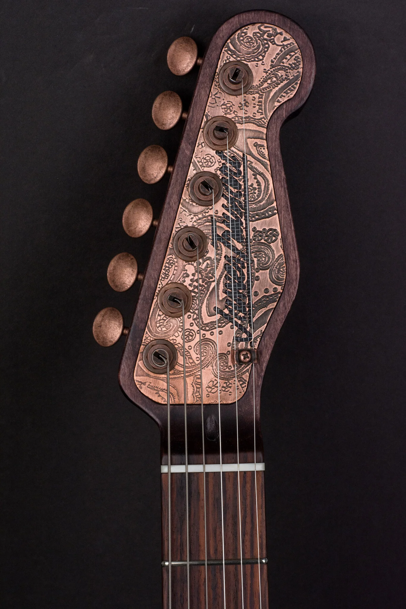 Trussart Deluxe SteelTopCaster - Antique Copper Paisley - Image 7