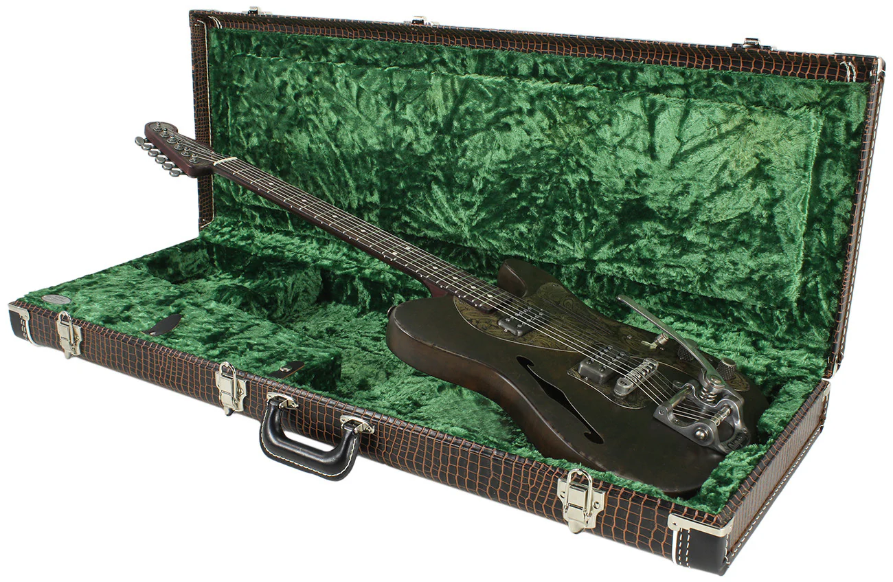 Trussart Deluxe Steelcaster Guitar - Rust-O-Cream Paisley - Image 10