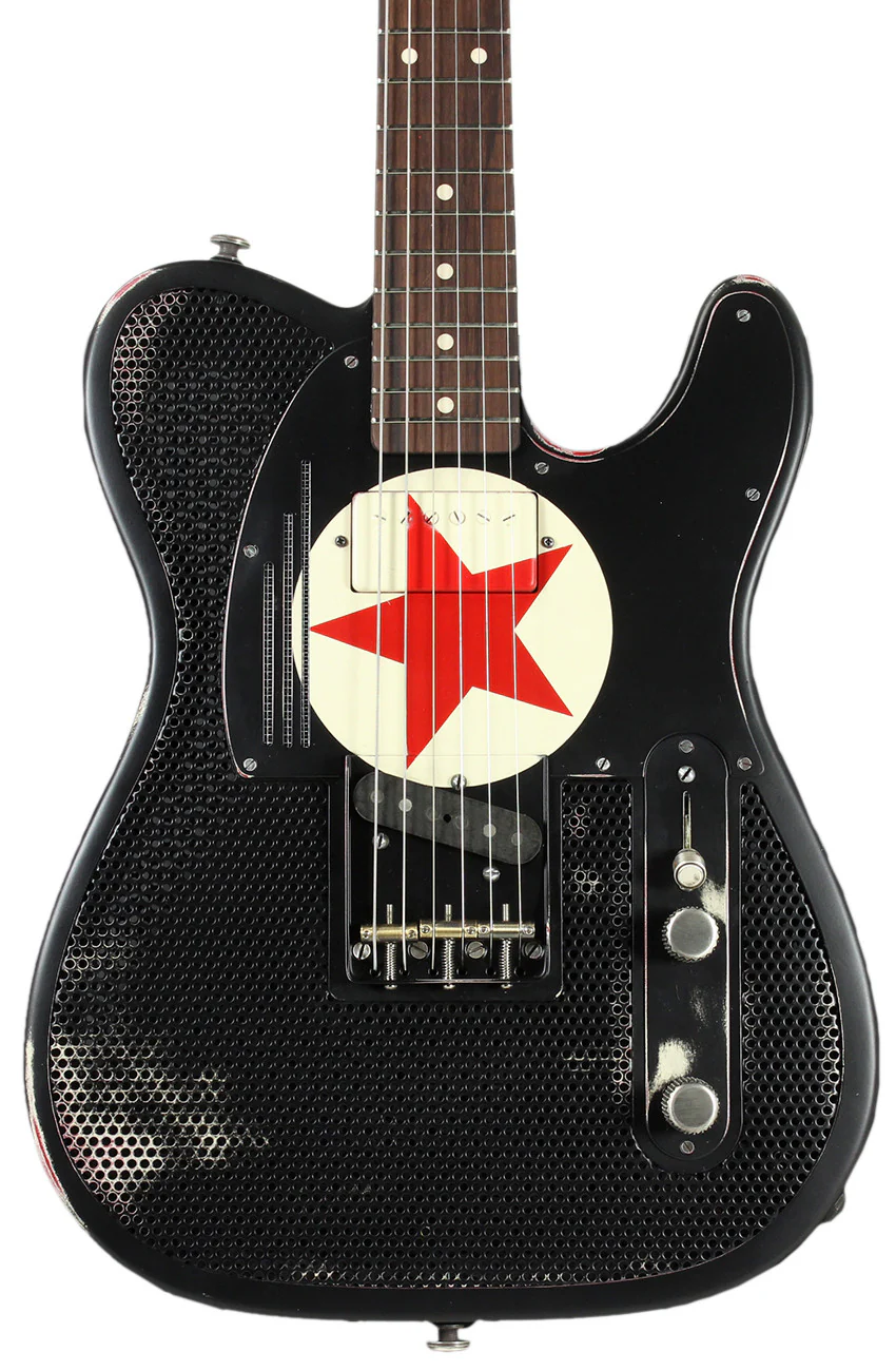 Trussart Steelcaster - Holey Black Star - Image 3