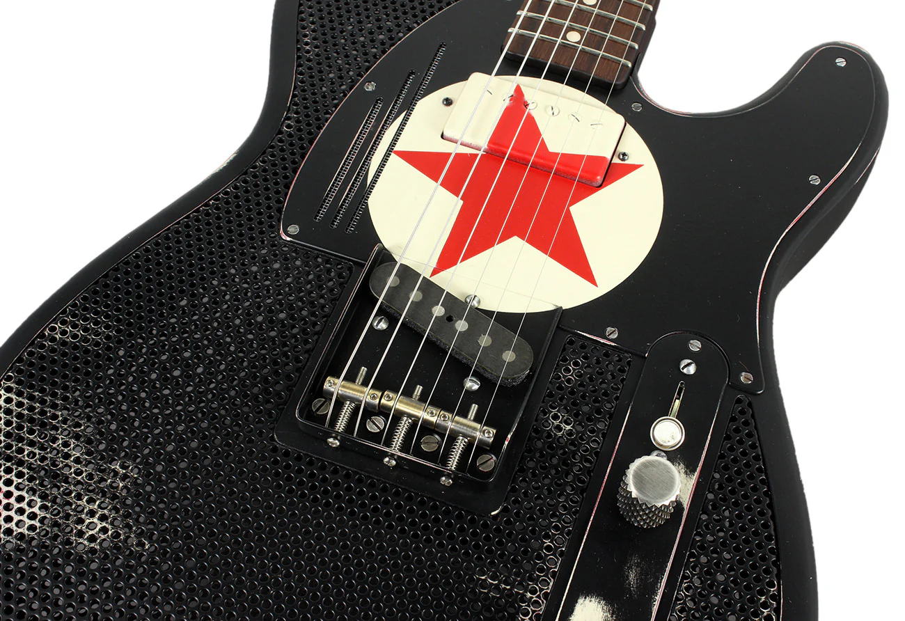 Trussart Steelcaster - Holey Black Star - Image 7