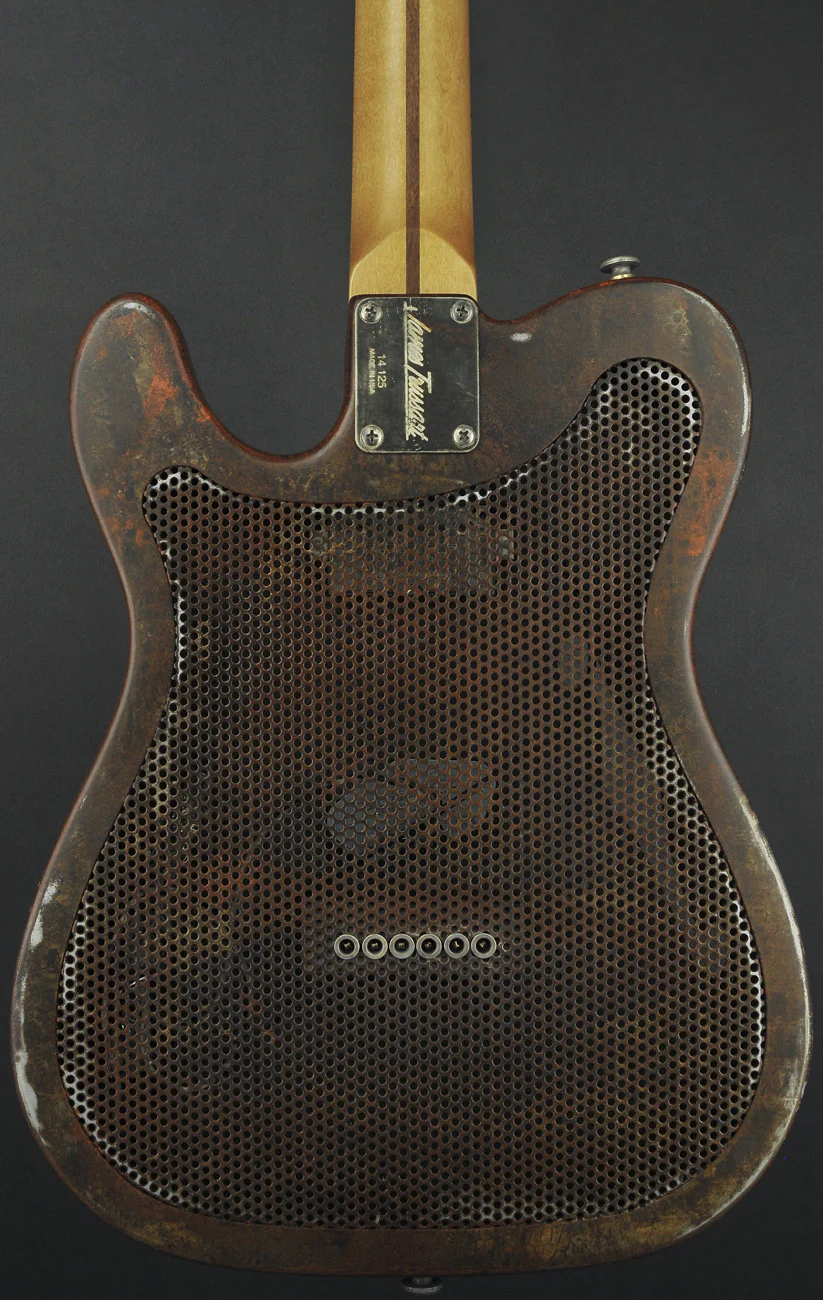 Trussart Deluxe Steelcaster Guitar Rust-O-Matic Cream Star - Image 2