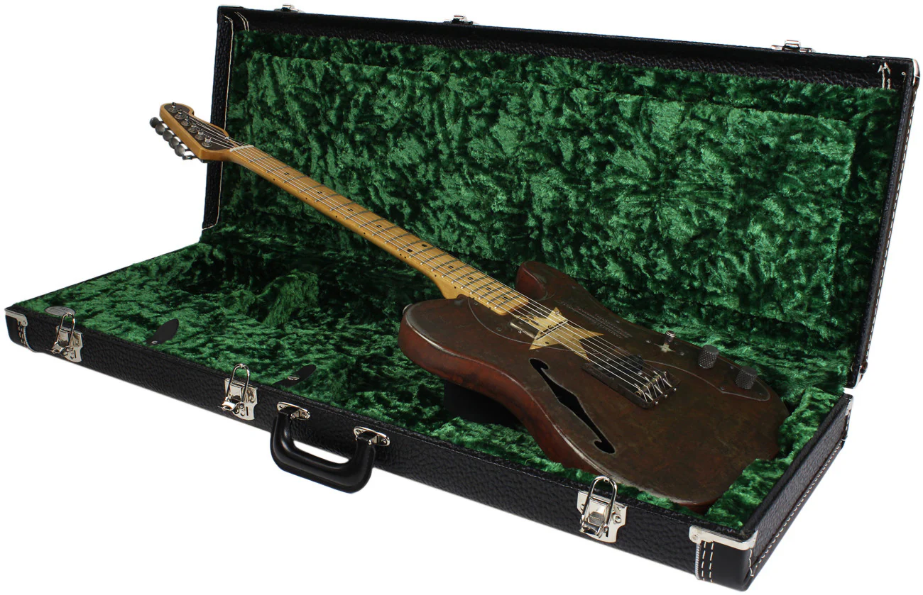 Trussart Deluxe Steelcaster Guitar Rust-O-Matic Cream Star - Image 6