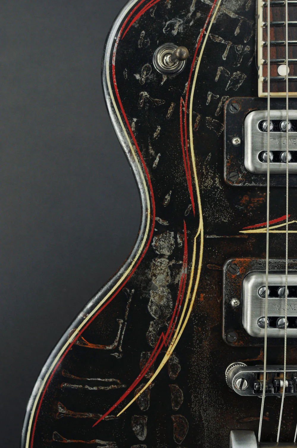Trussart SteelDeville w/ B7 Bigsby in Dark Rust-O-Matic Pinstripe - Image 10