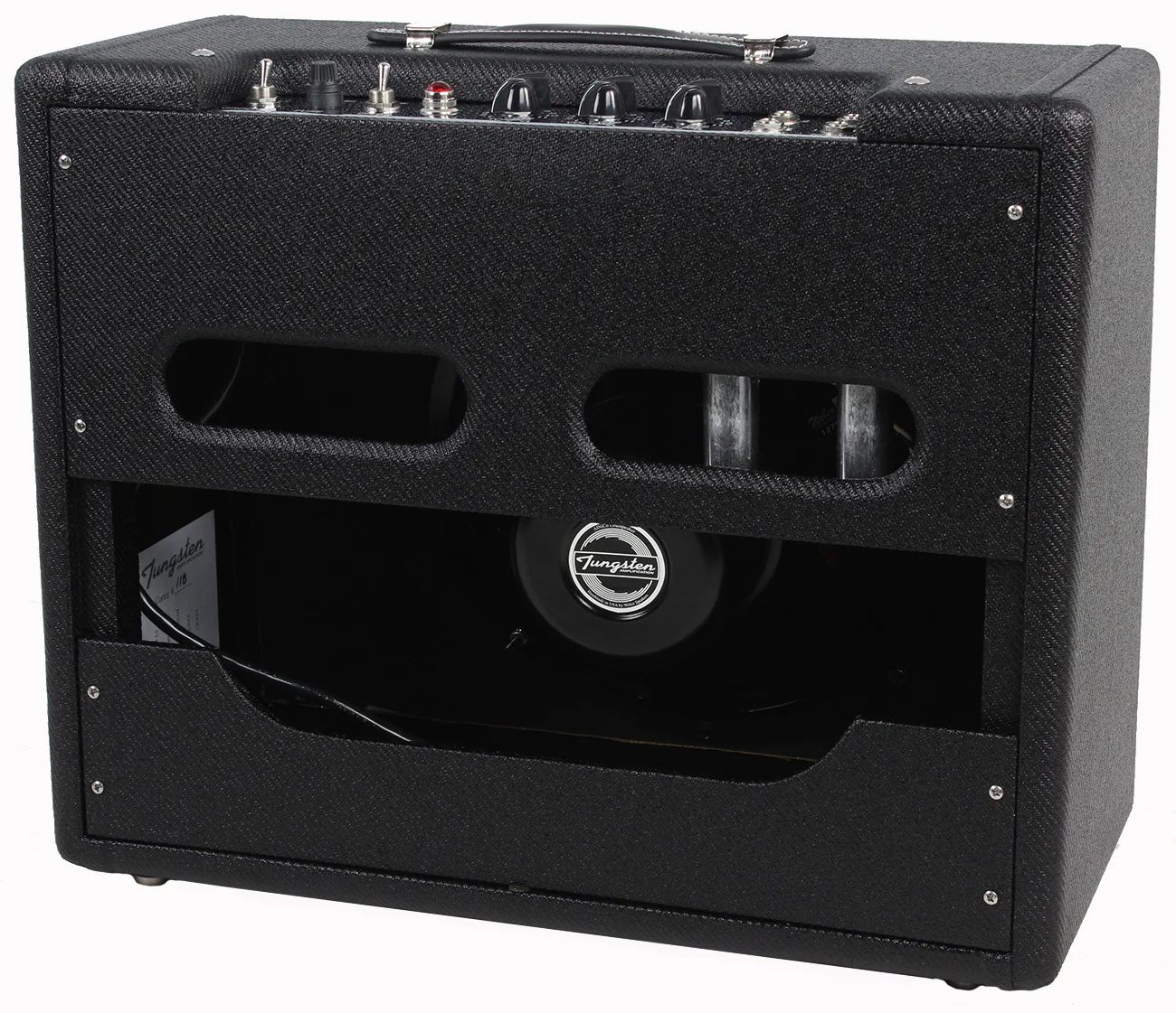 Tungsten Cortez 1x12 Combo Amp - Black Lacquered Tweed - Image 2