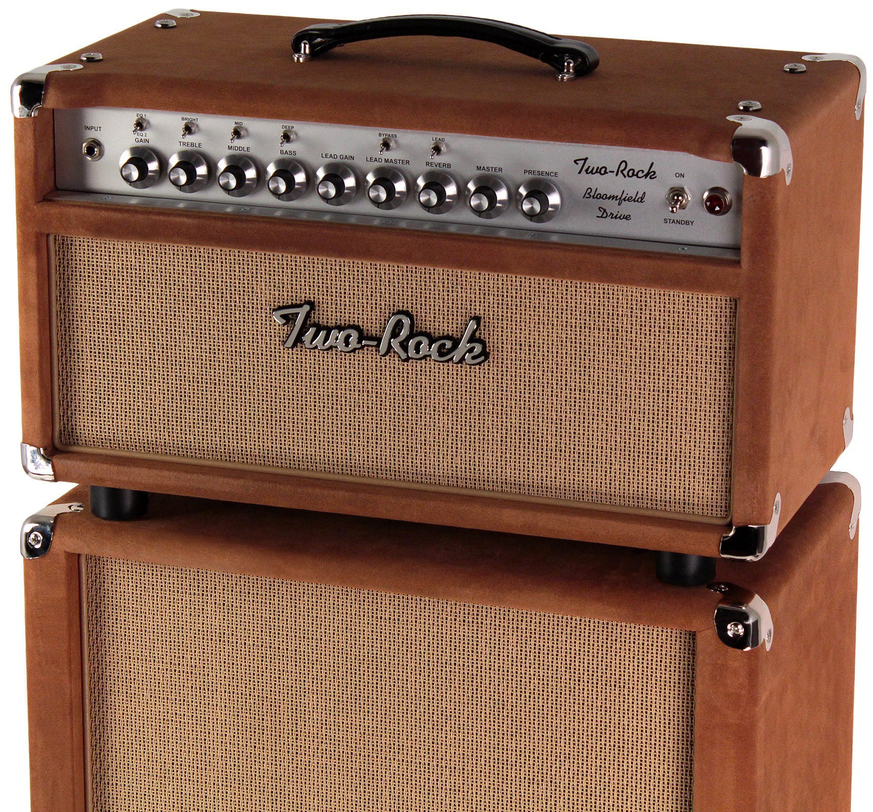Two-Rock Bloomfield Drive 100/50 Head, 2x12 Cab, Tobacco Suede