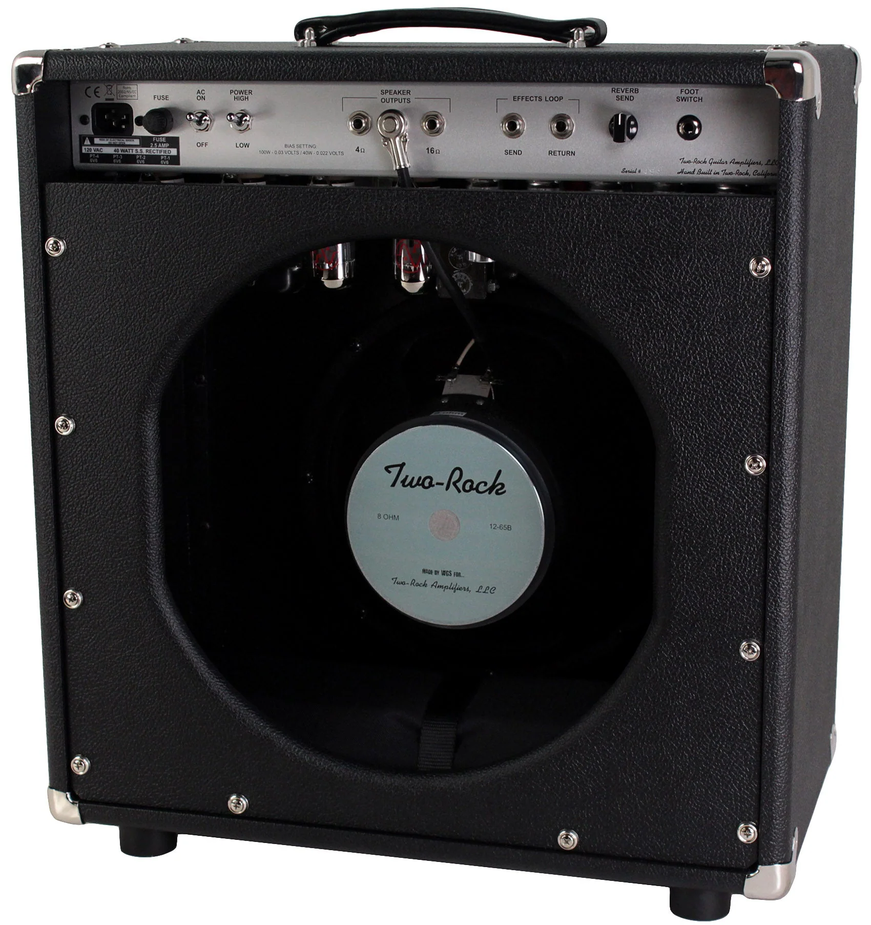 Two-Rock Bloomfield Drive 40/20 Combo Amp, Black, Cane Grille - Image 2