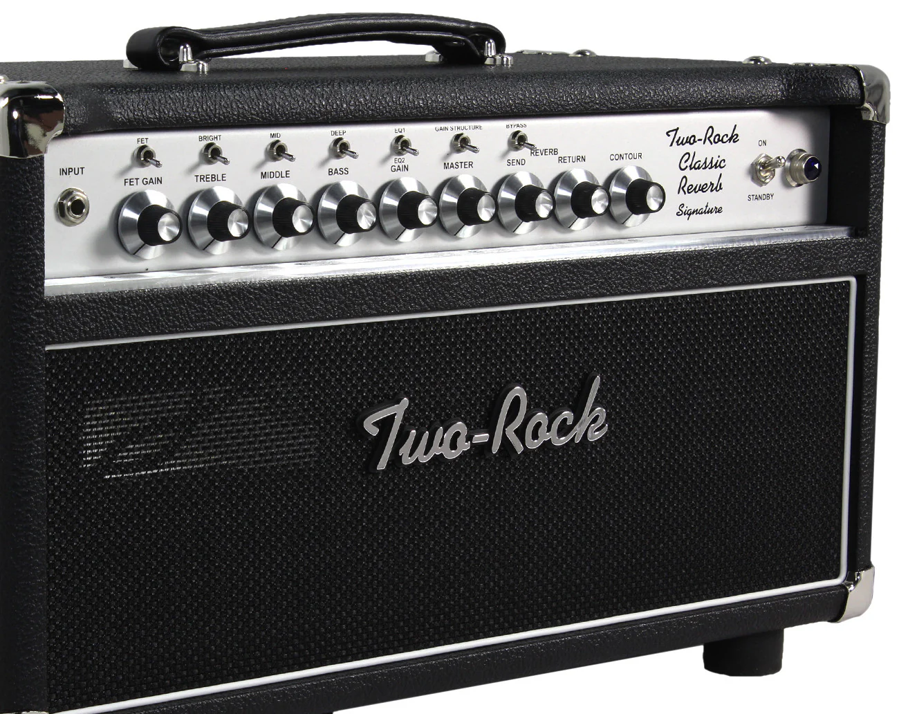 Two-Rock Classic Reverb Signature 100/50 Head, Black, Silverface - Image 3