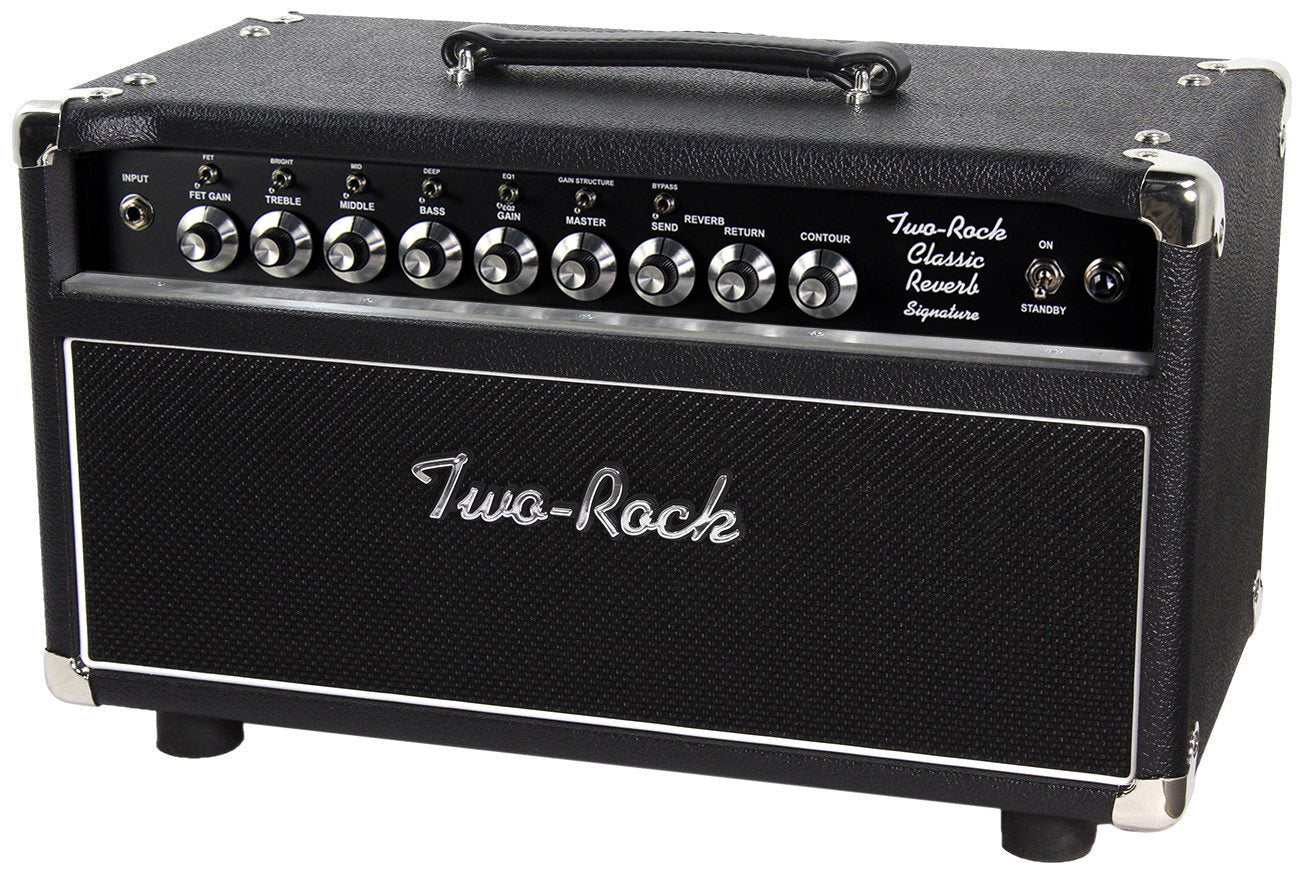 Two-Rock Classic Reverb Signature 100/50 Head, 2x12 Cab, Blackface, Black - Image 2