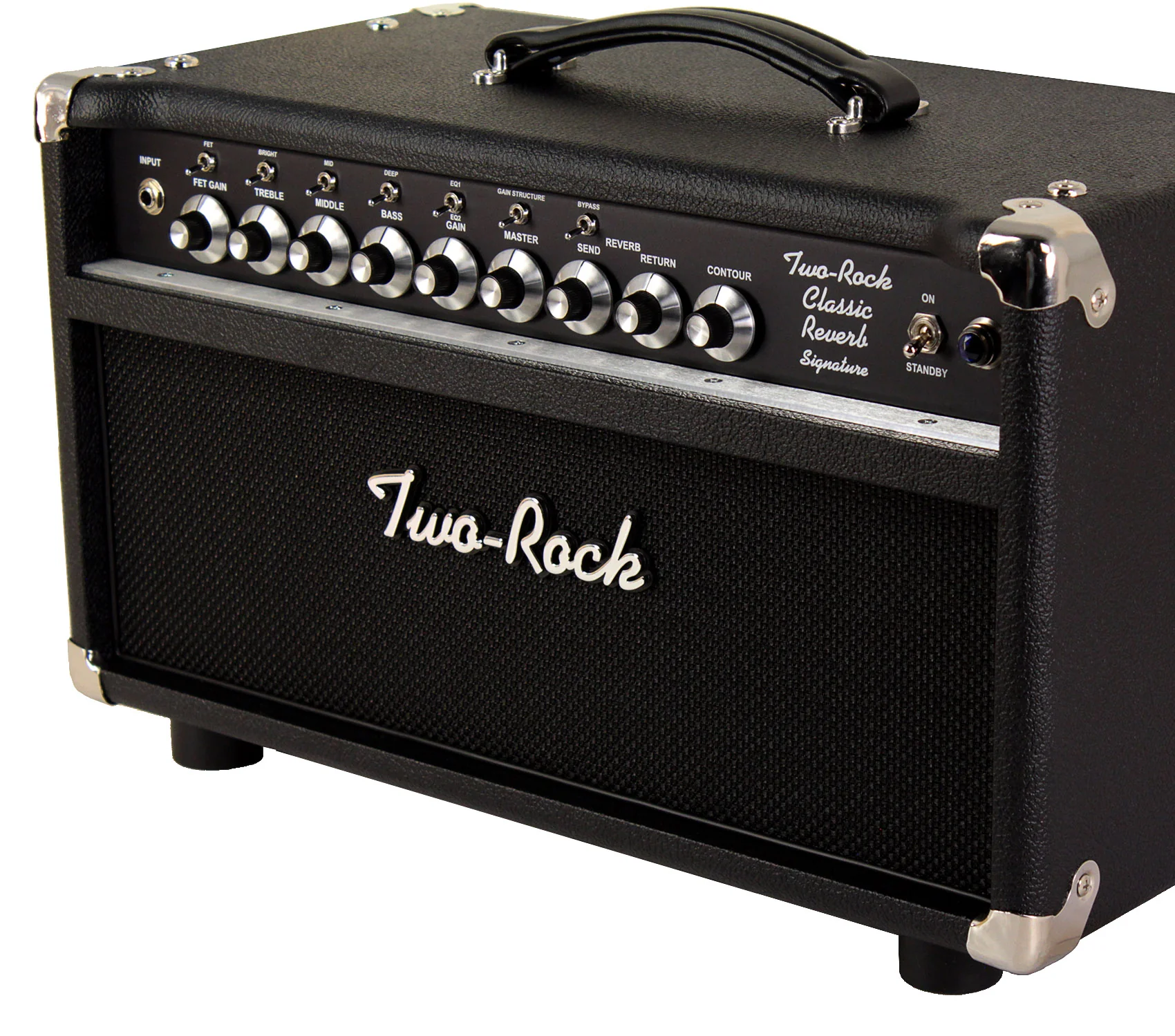 Two-Rock Classic Reverb Signature 100/50 Head, 2x12 Cab, Blackout - Image 5
