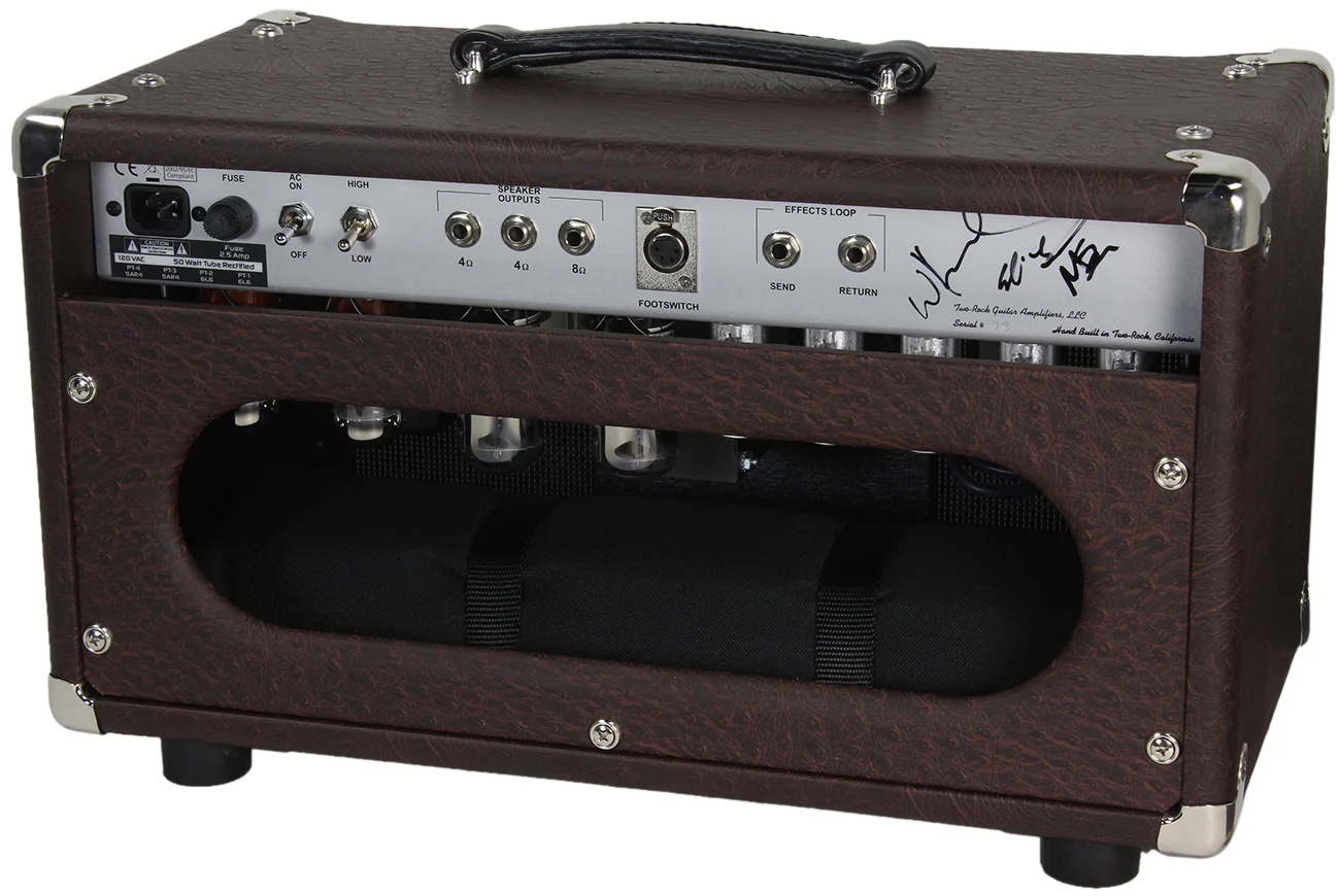 Two-Rock Classic Reverb Signature 100/50 Head, Brown Ostrich, Blackface - Image 2