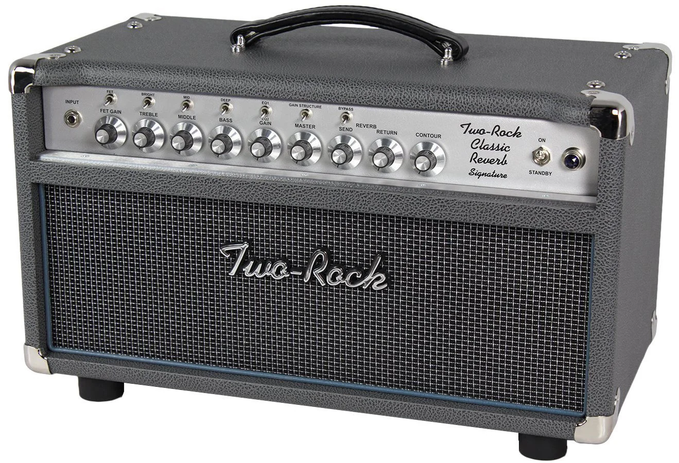 Two-Rock Classic Reverb Signature 100/50 Head, Silverface, 1x12 Cab, Slate Grey - Image 2