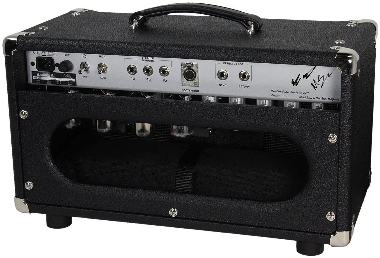 Two-Rock Classic Reverb Signature 40/20 Head, Silverface, 1x12 Cab, Black - Image 3