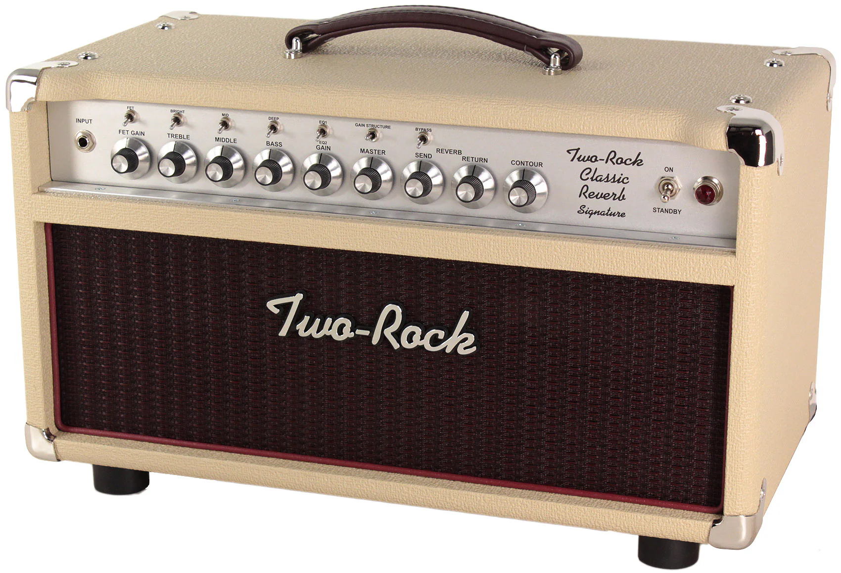 Two-Rock Classic Reverb Signature 100/50 Head, 2x12 Cab, Blonde - Image 3