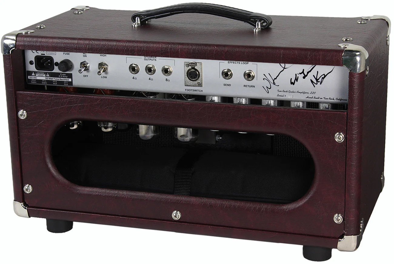 Two-Rock Classic Reverb Signature 50 Tube Rectified Head, Wine, Blackface - Image 2