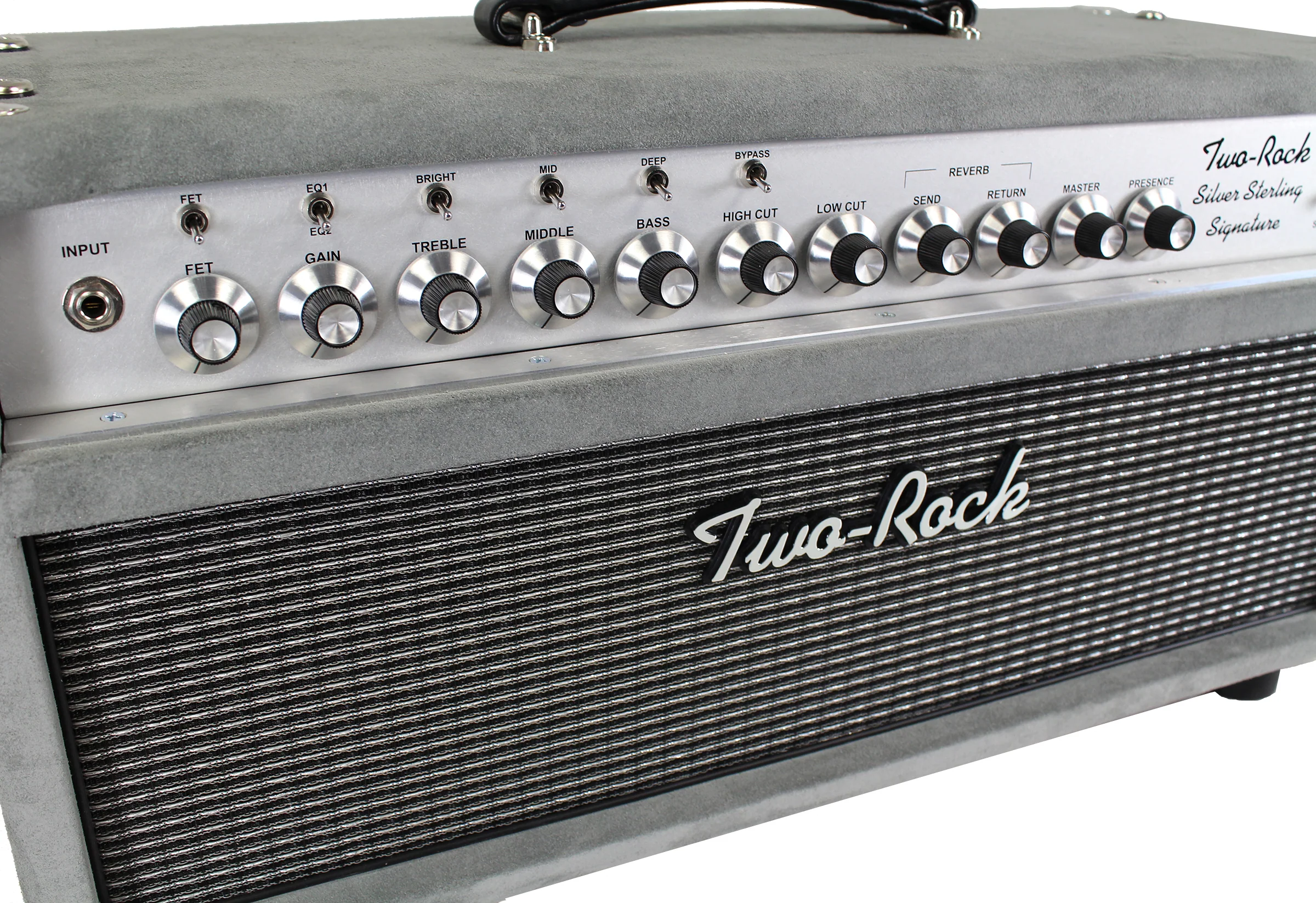 Two-Rock Silver Sterling Signature 100/50 Head/Cab, Silver Suede - Image 6