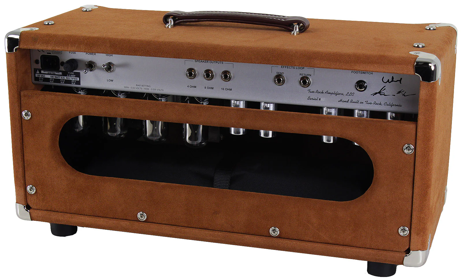 Two-Rock Silver Sterling Signature 100/50 Head/Cab, Tobacco Suede - Image 4