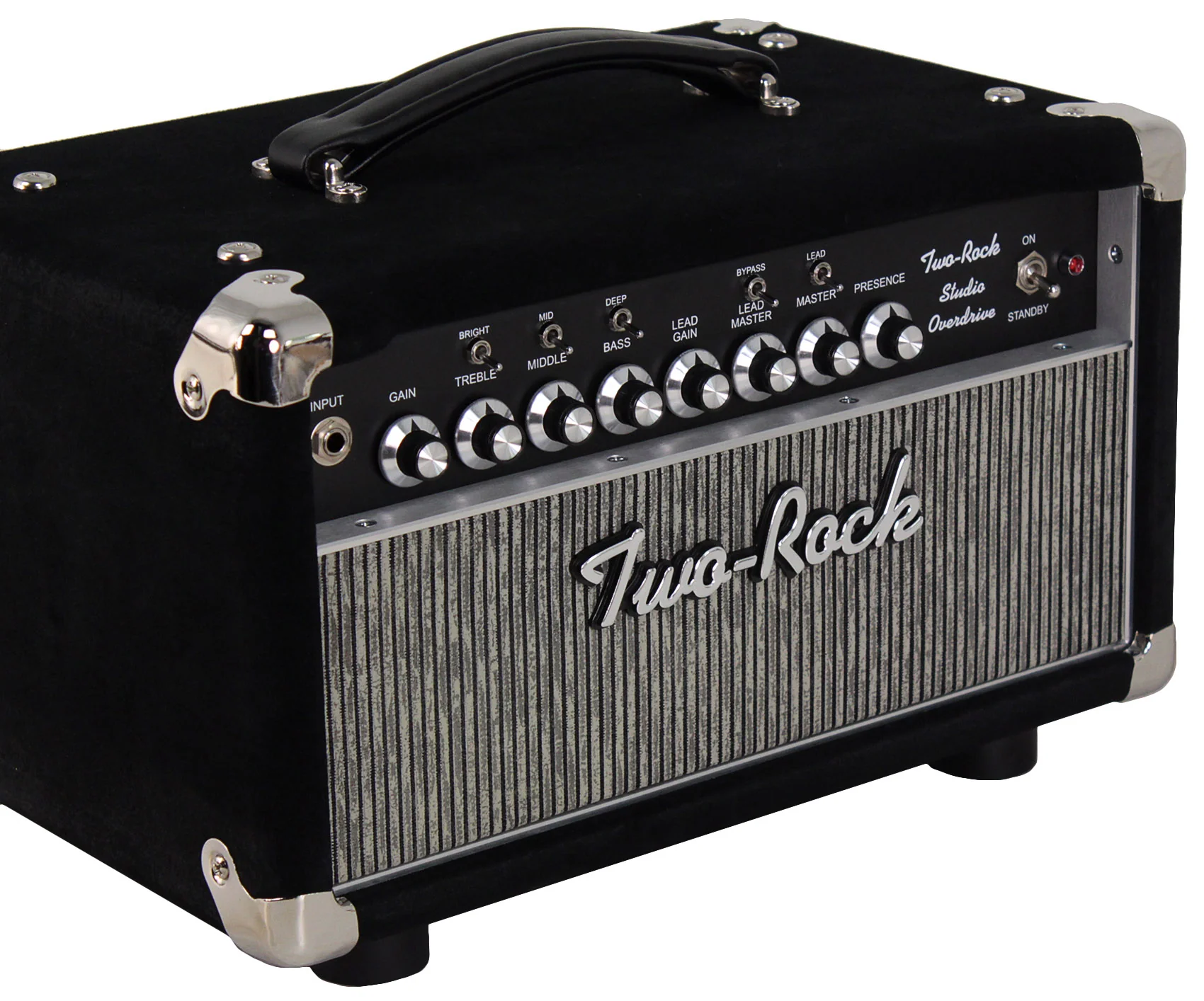 Two-Rock Studio Overdrive Head, 1x12 Cab, Black Suede, Pinstripe Grille - Image 5