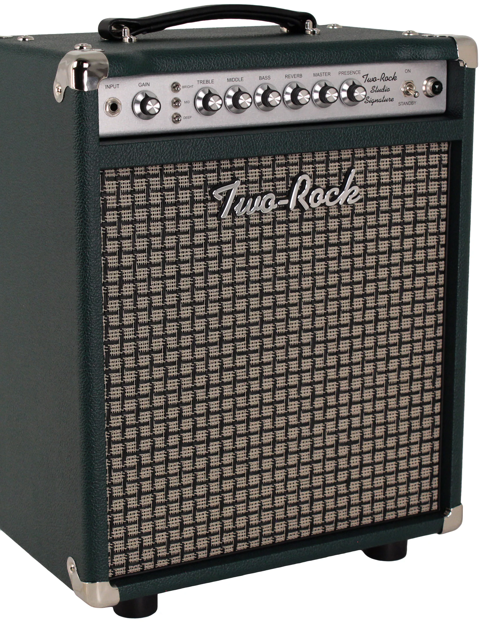 Two-Rock Studio Signature 1x12 Combo Amp, British Racing Green, Large Check - Image 3