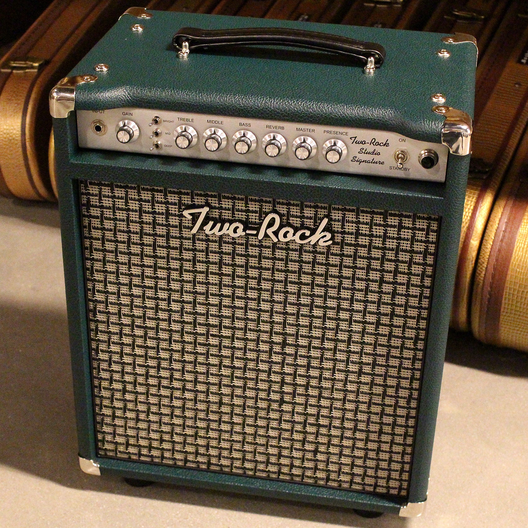 Two-Rock Studio Signature 1x12 Combo Amp, British Racing Green, Large Check - Image 6