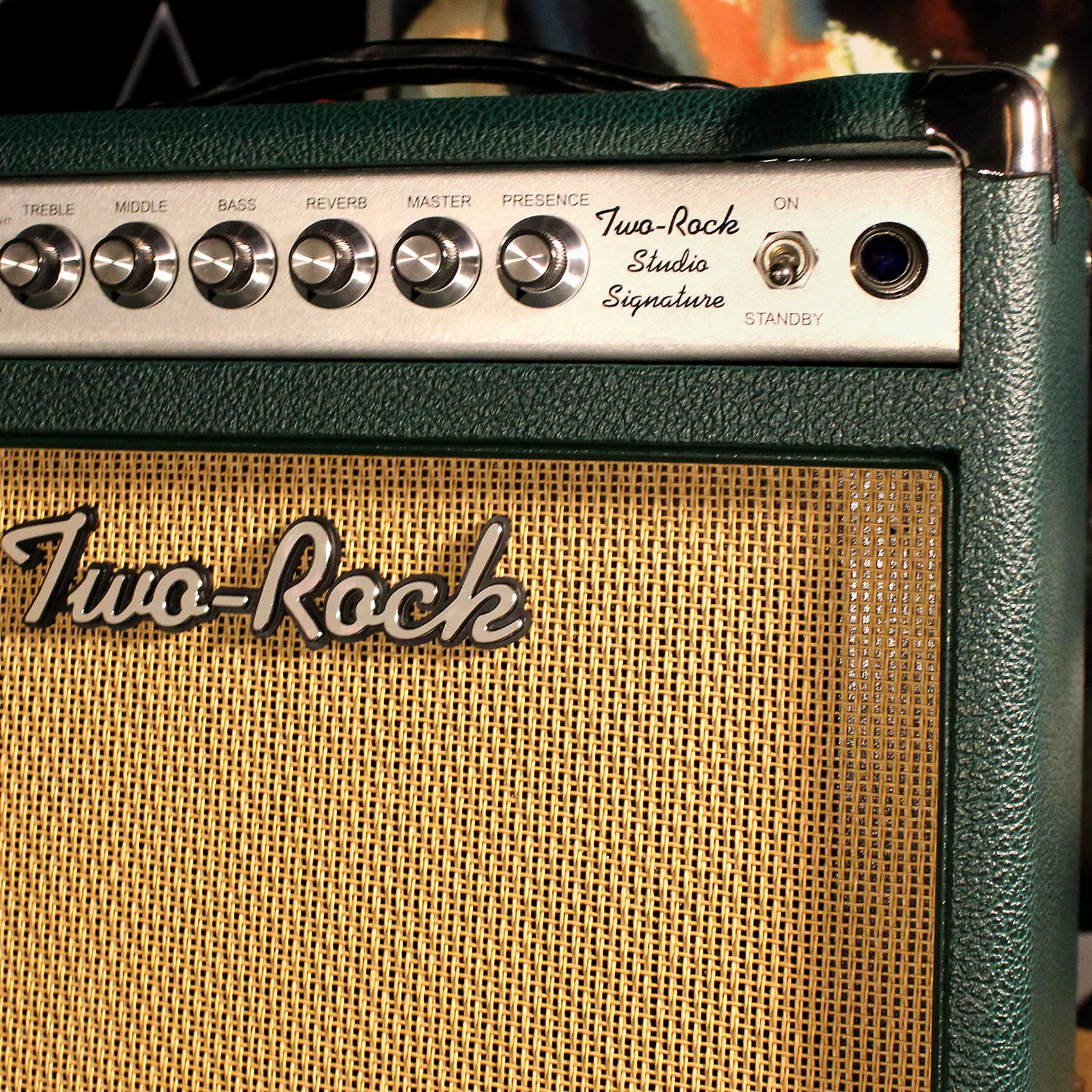 Two-Rock Studio Signature 1x12 Combo Amp, British Racing Green, Cane, Silverface - Image 7