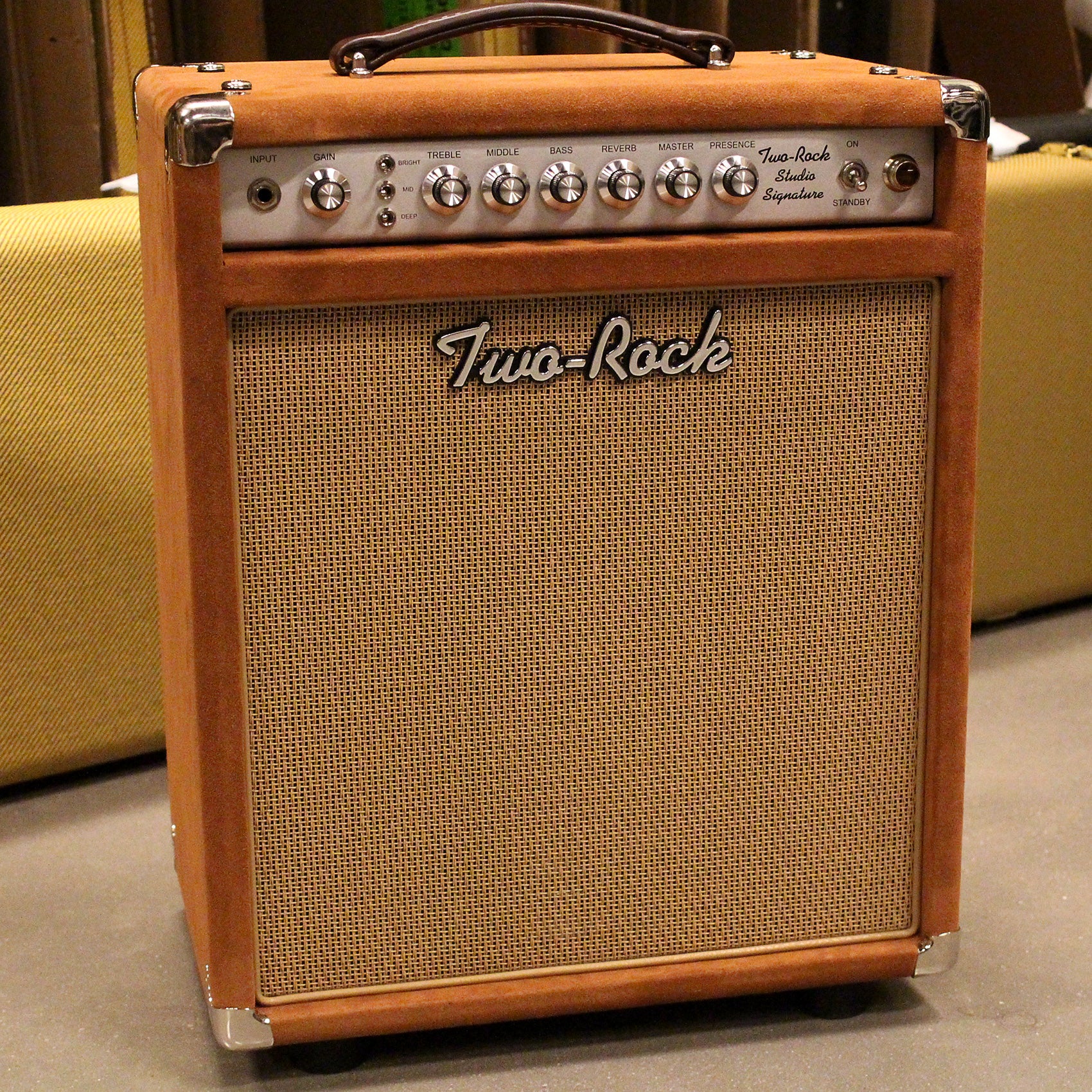 Two-Rock Studio Signature 1x12 Combo Amp, Tobacco Suede, Silverface - Image 6