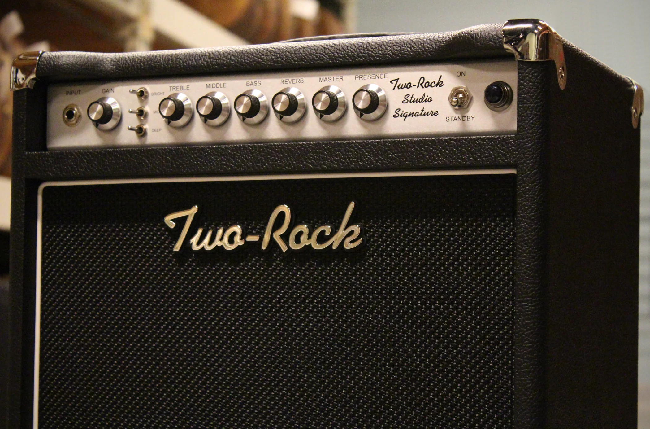 Two-Rock Studio Signature 1x12 Combo Amplifier, Black, Silverface - Image 8