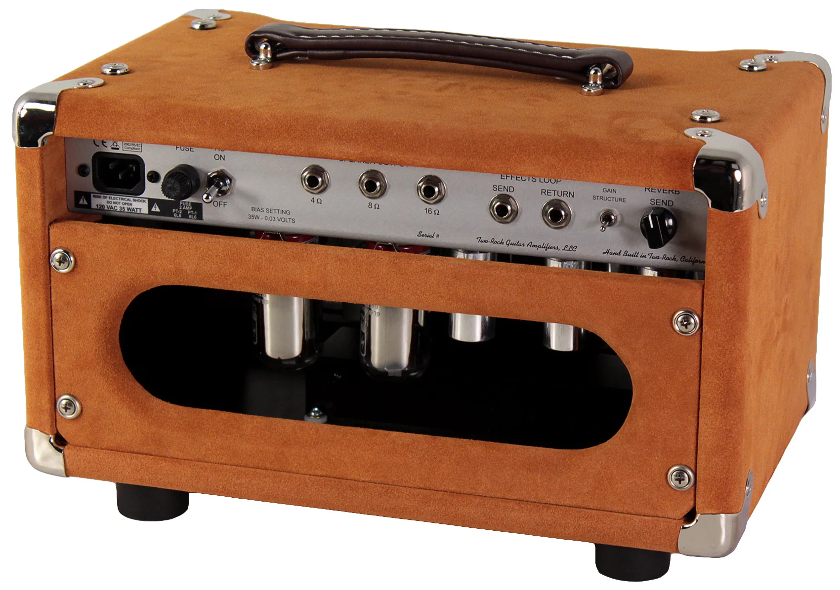 Two-Rock Studio Signature Head, 1x12 Cab, Golden Brown Suede, Oxblood - Image 3