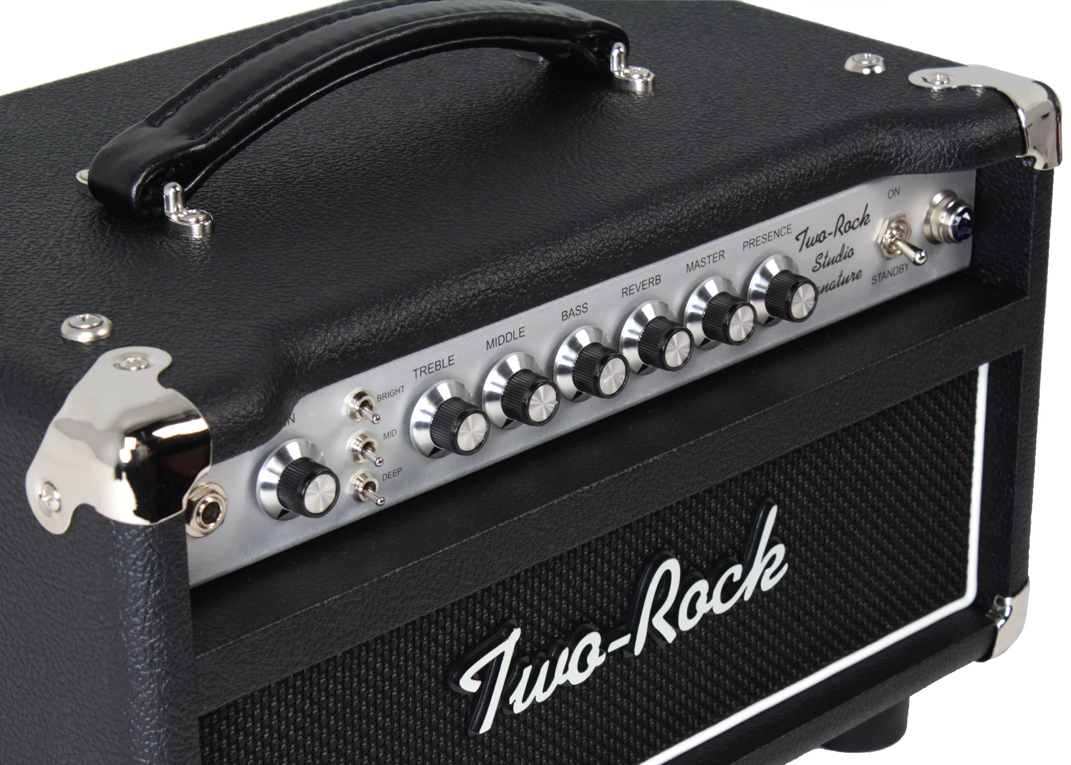 Two-Rock Studio Signature Head, Black, Silverface - Image 3