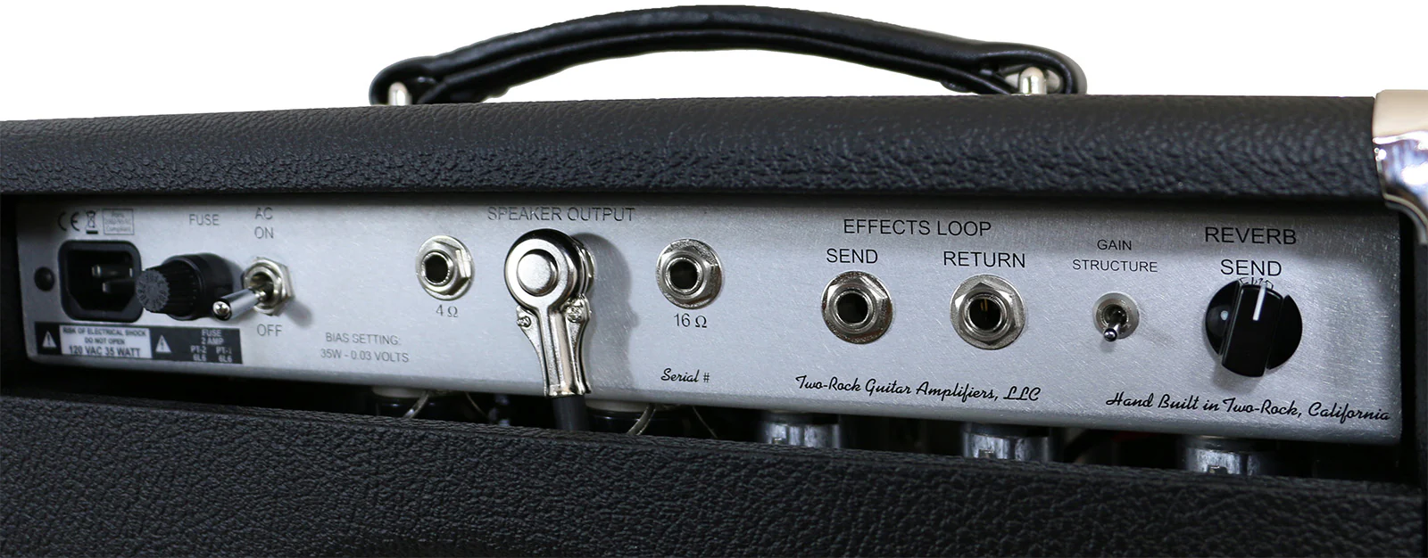 Two-Rock Studio Signature Head, Black, Silverface - Image 5
