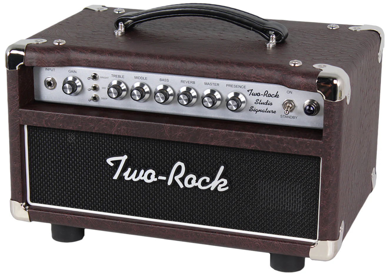 Two-Rock Studio Signature Head, 1x12 Cab, Brown Ostrich, Silverface - Image 3