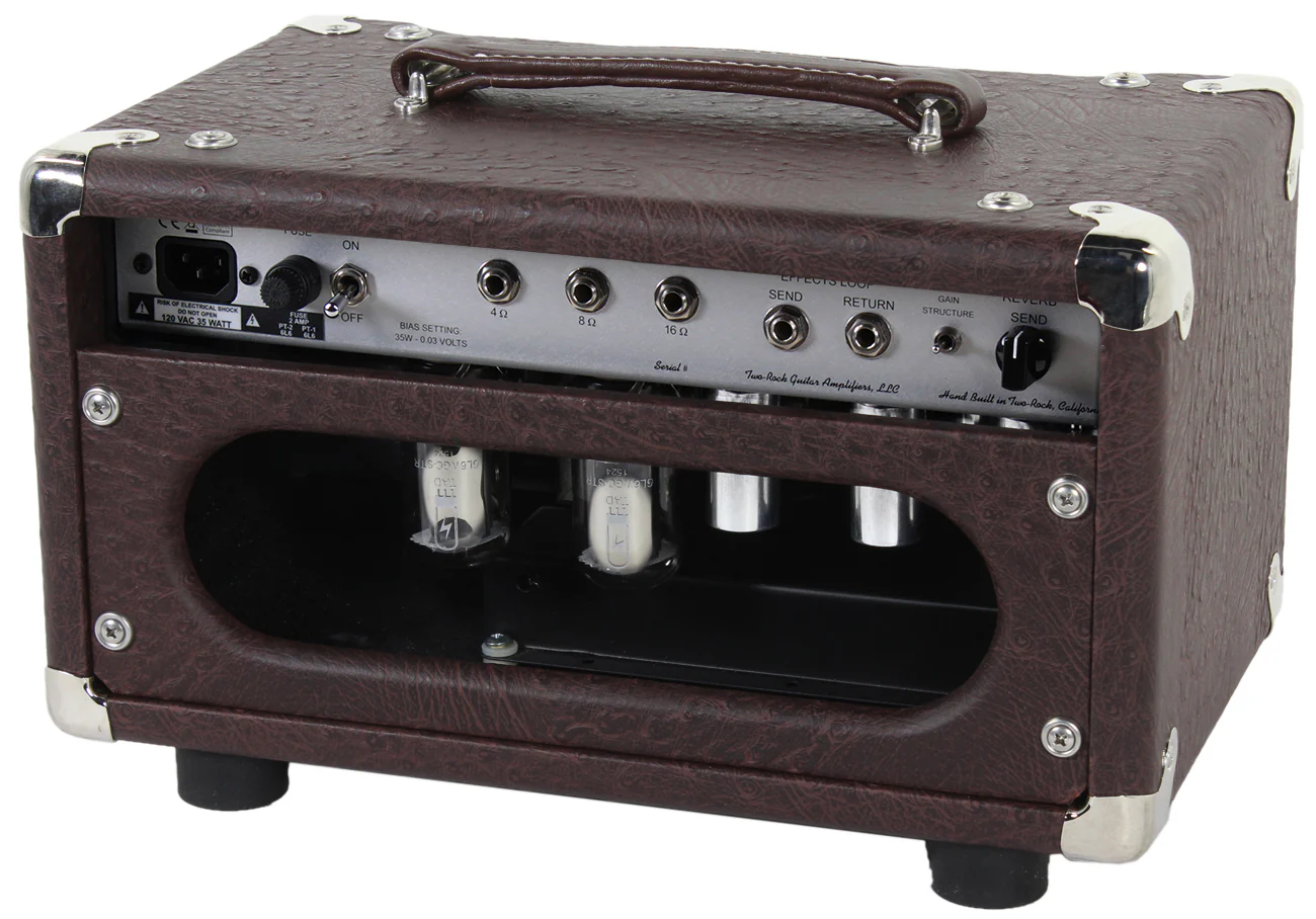 Two-Rock Studio Signature Head, 1x12 Cab, Brown Ostrich, Silverface - Image 5