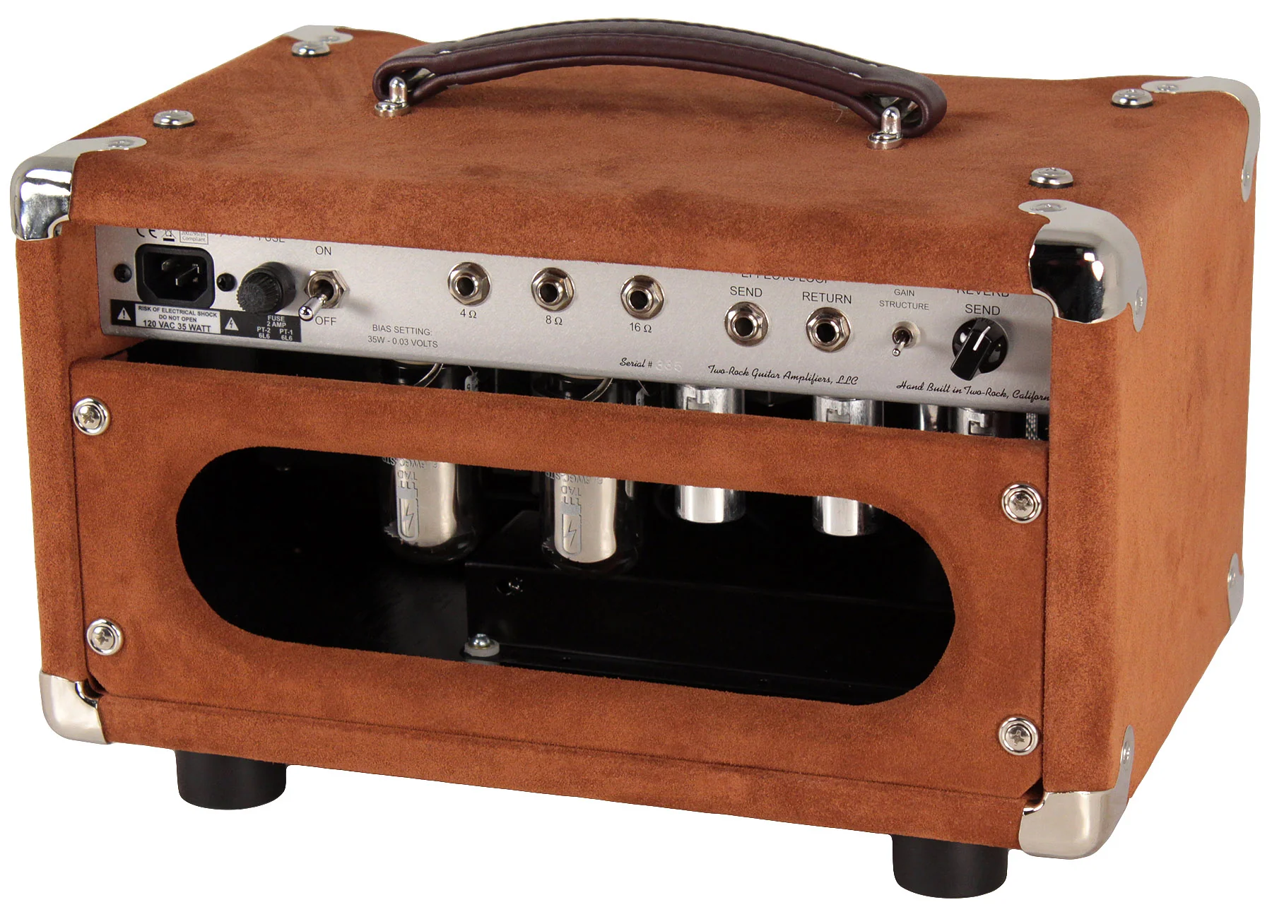 Two-Rock Studio Signature Head, 1x12 Cab, Tobacco Suede, Cane Grille - Image 3