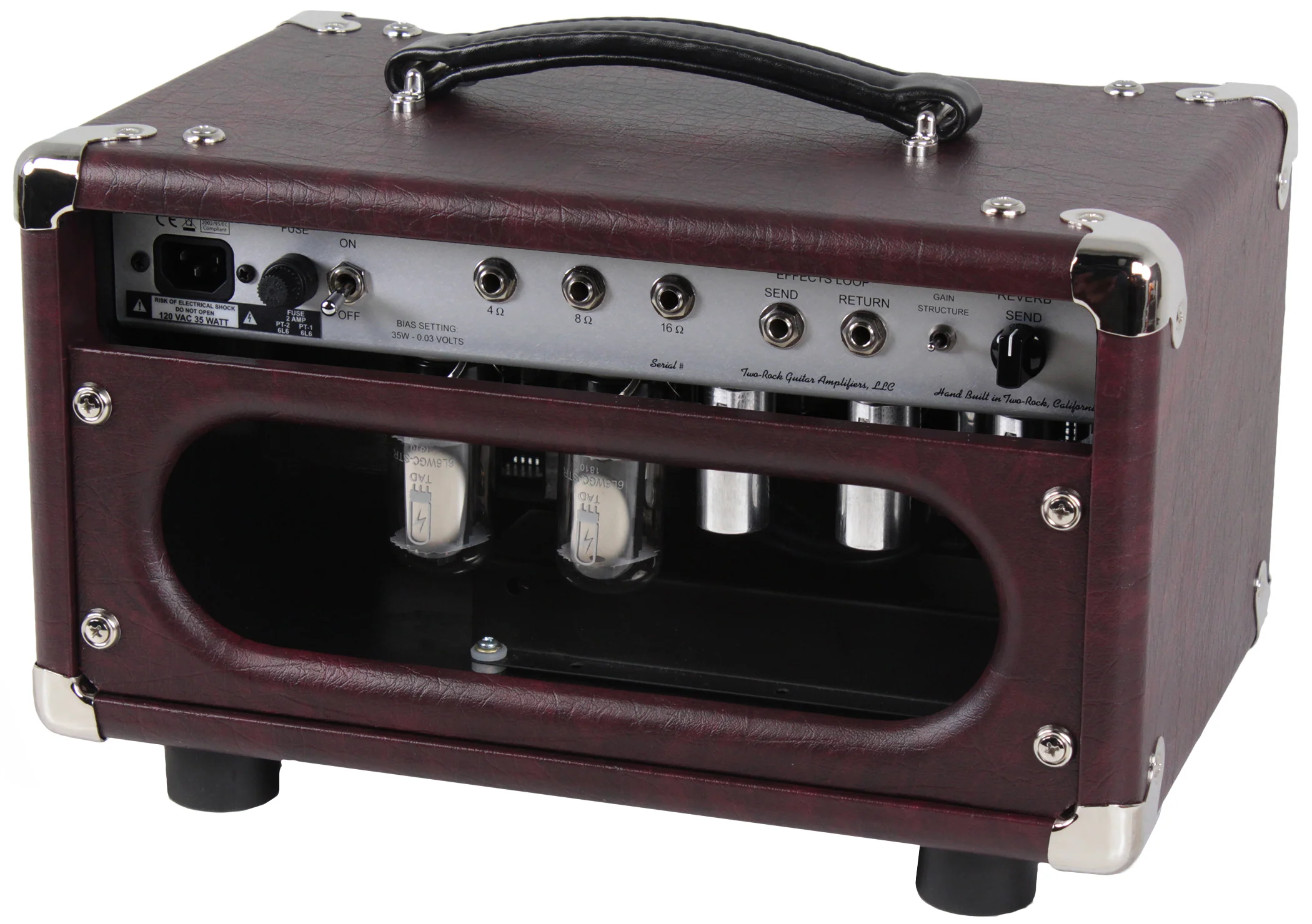 Two-Rock Studio Signature Head, 1x12 Cab, Wine Taurus, Silverface - Image 5