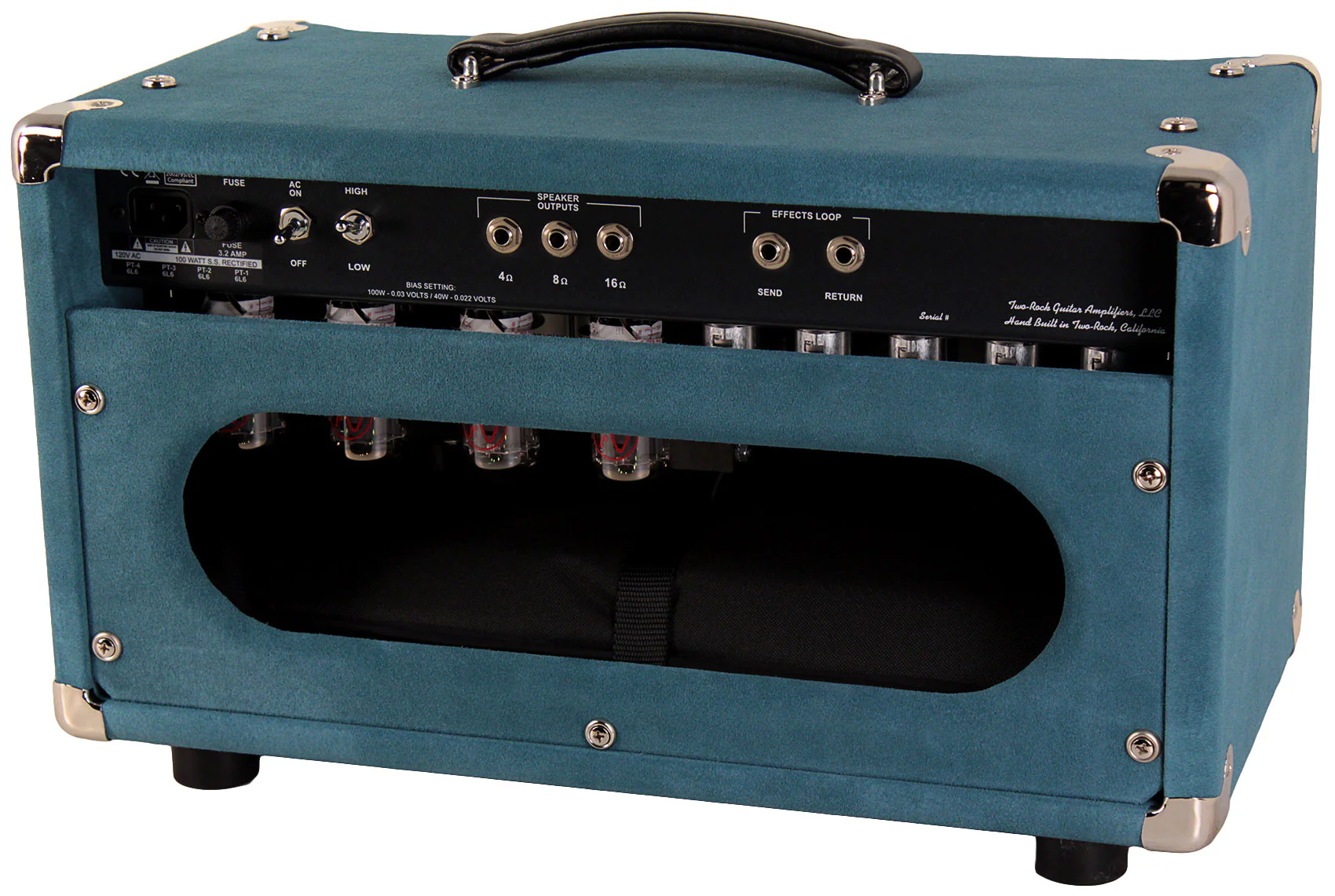 Two-Rock Traditional Clean 100/50 Head, 1x12 Cab, Blue Suede - Image 3