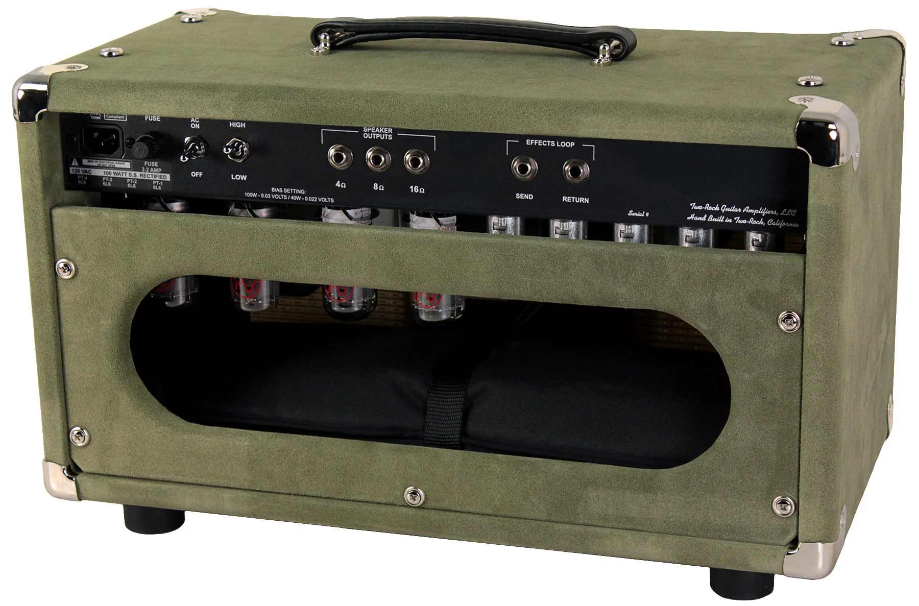 Two-Rock Traditional Clean 100/50 Head, 2x12 Cab, Moss Green Suede - Image 3