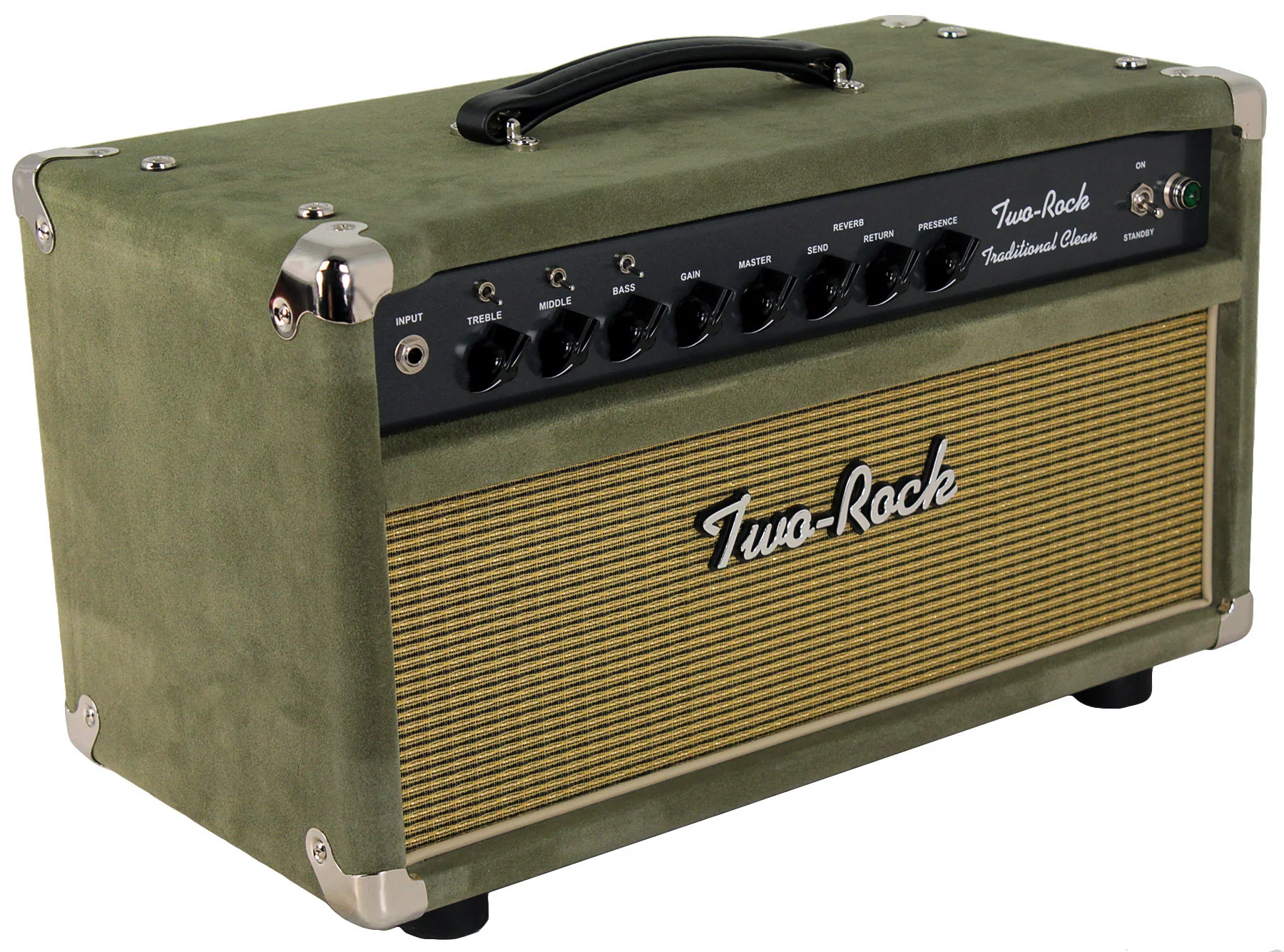 Two-Rock Traditional Clean 100/50 Head, 2x12 Cab, Moss Green Suede - Image 5