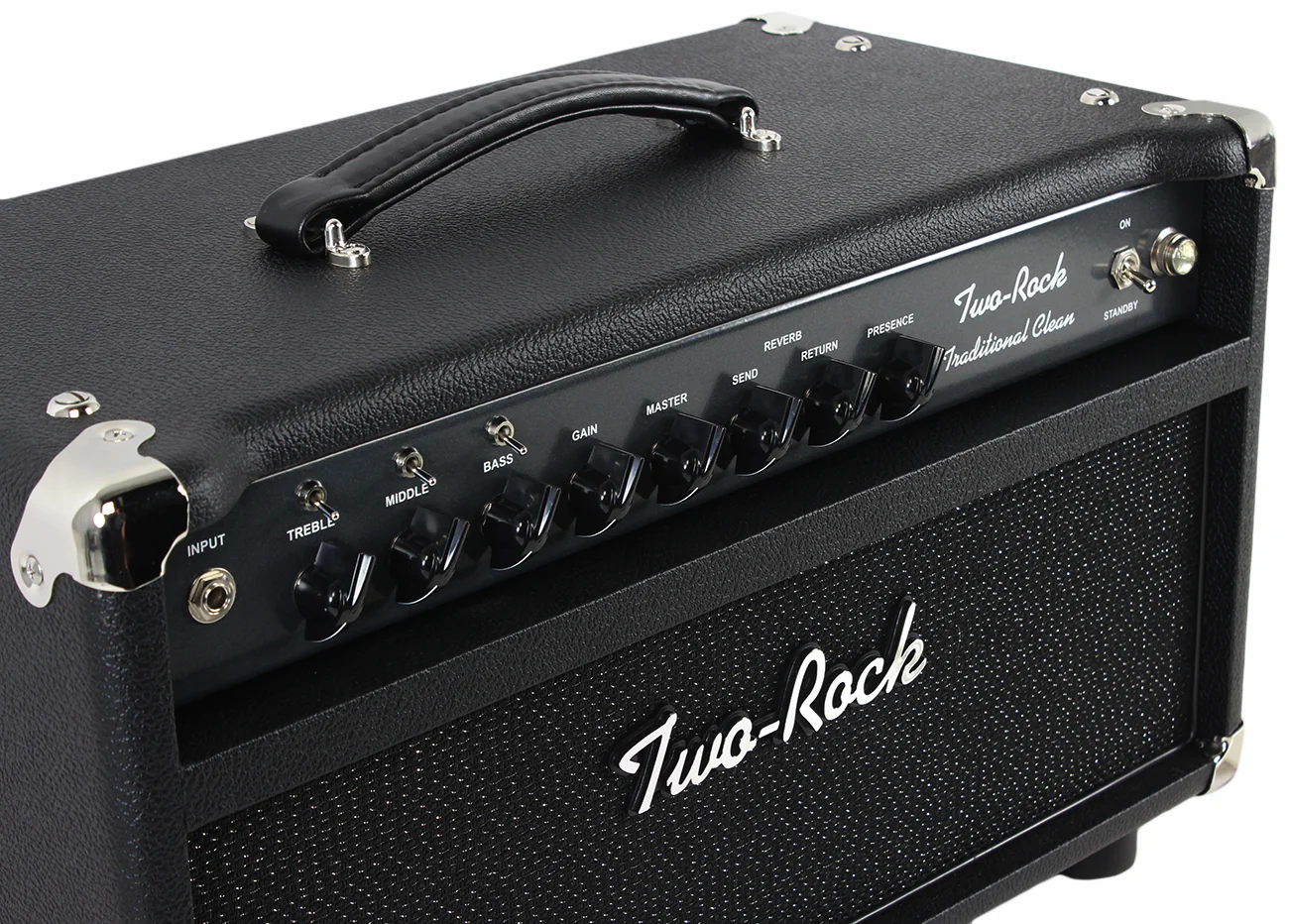 Two-Rock Traditional Clean 100/50 Head, Black Bronco, Sparkle Matrix Grille - Image 3