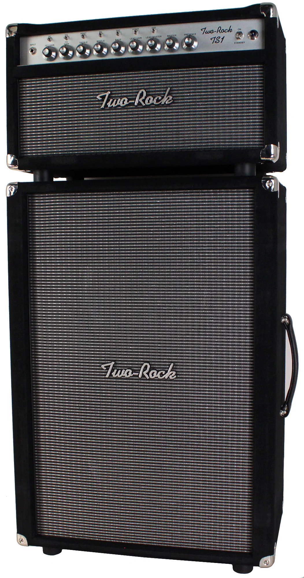 Two-Rock TS1 Tone Secret 100/50 Watt Head, 2x12 Cab, Black Suede, Vintage Silver - Image 7