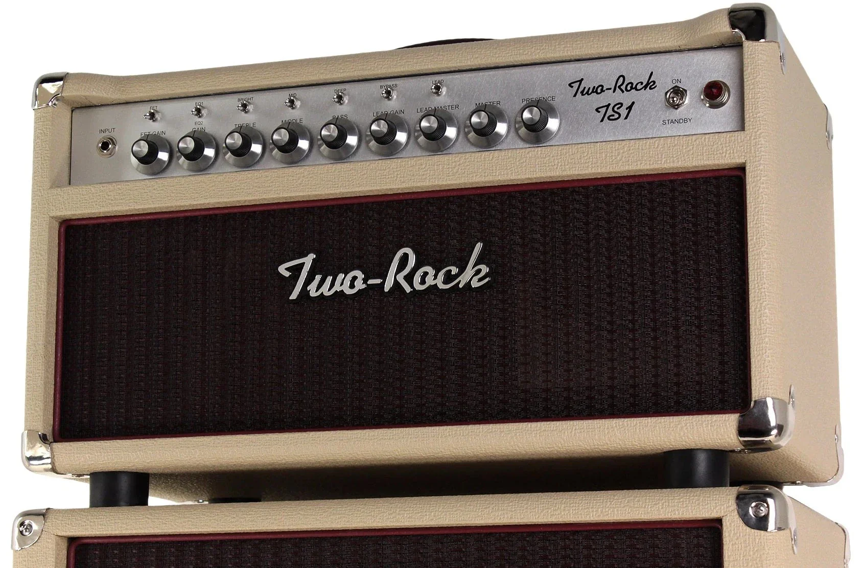 Two-Rock TS1 Tone Secret 100/50 Watt Head, Blonde, Silverface - Image 3