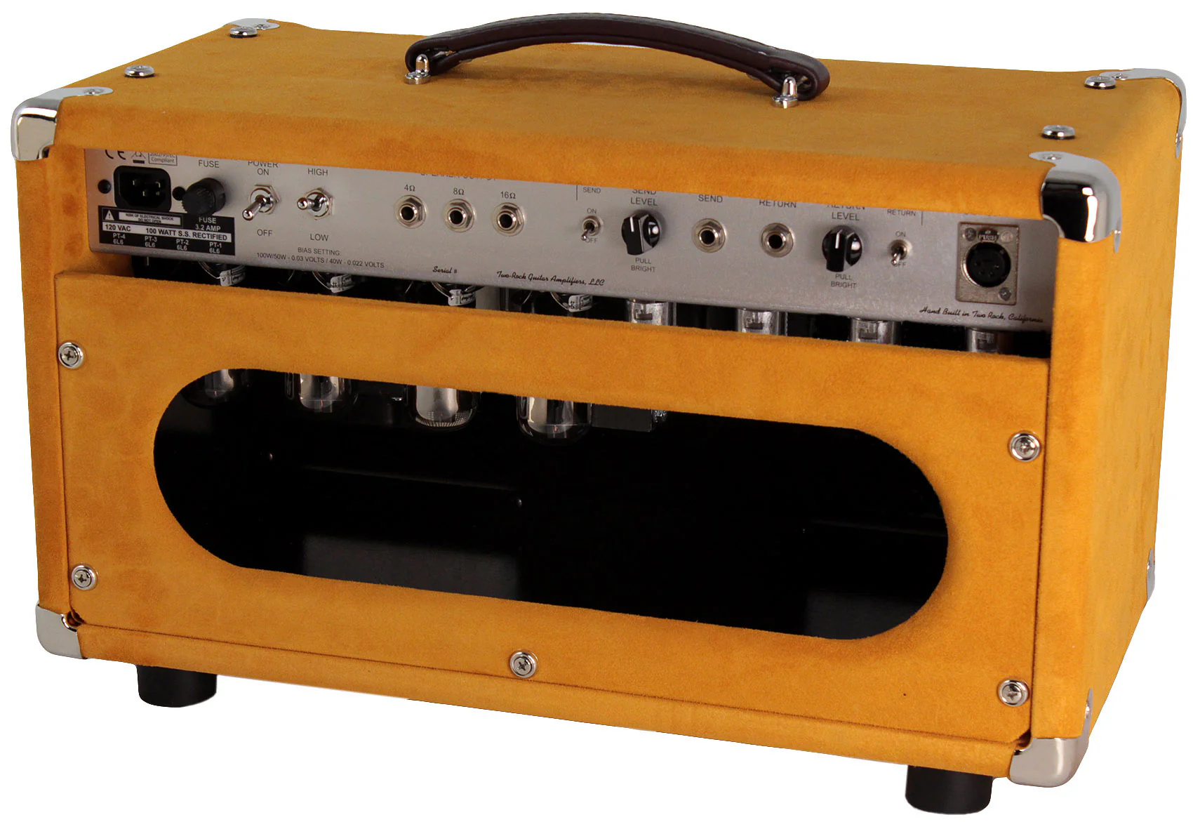 Two-Rock TS1 Tone Secret 100/50 Watt Head, 2x12 Cab, Gold Suede - Image 3