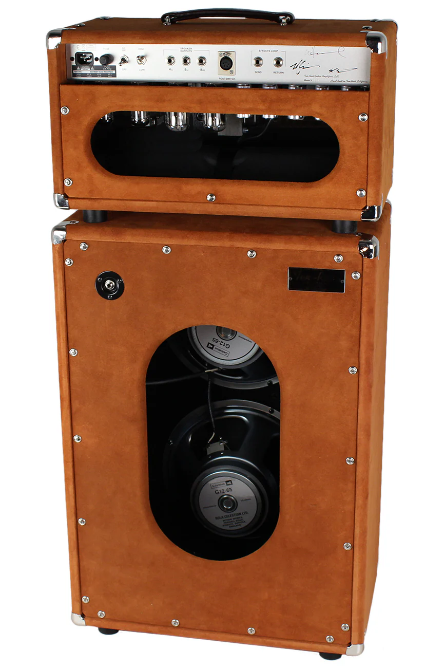 Two-Rock TS1 Tone Secret 100/50 Watt Head, 2x12 Cab, Golden Brown Suede - Image 3
