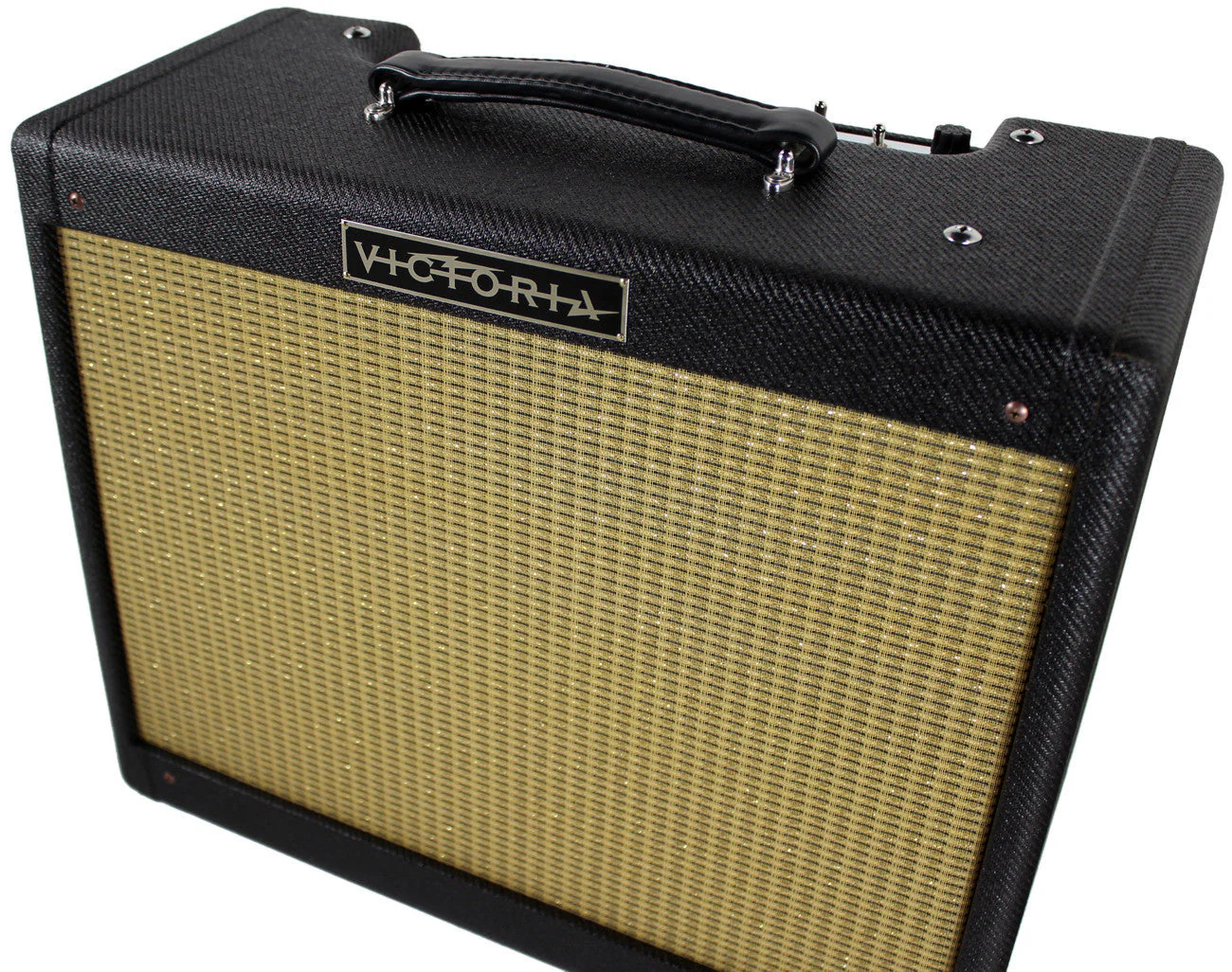 Victoria Amplifier 20112 1x12 Combo, Black Tweed, Half Power Switch - Image 3